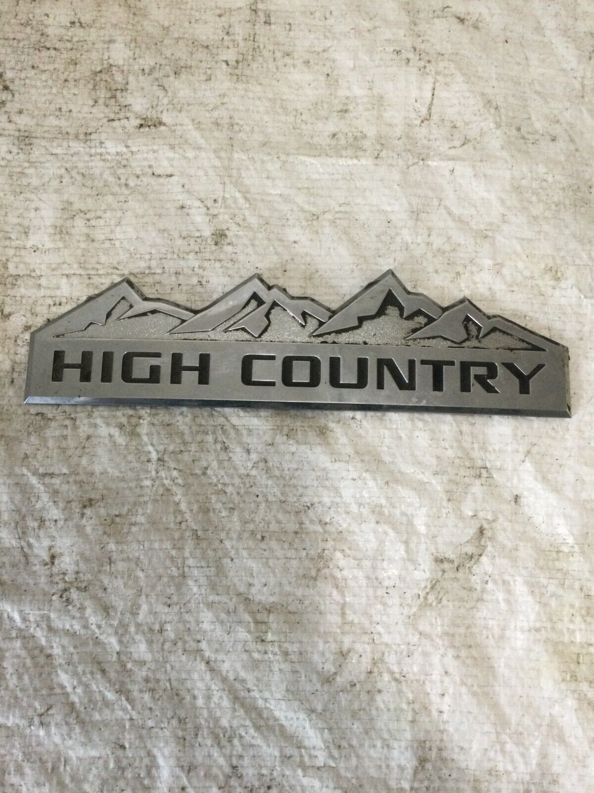 14-19 Chevy Silverado High Country Emblem Chrome Badge Logo Symbol Genuine OEM