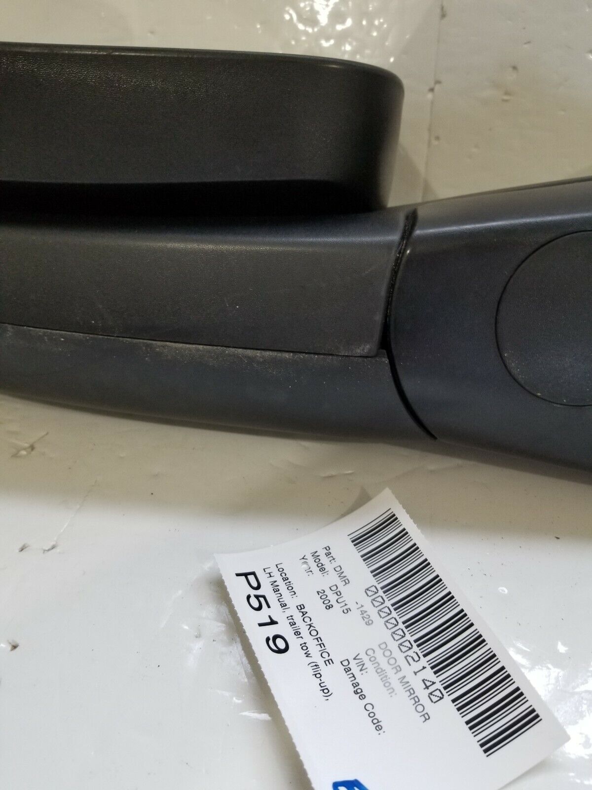 1998 Dodge Ram 1500 Manual Side View Trailer Towing Mirror OEM Left Driver LH