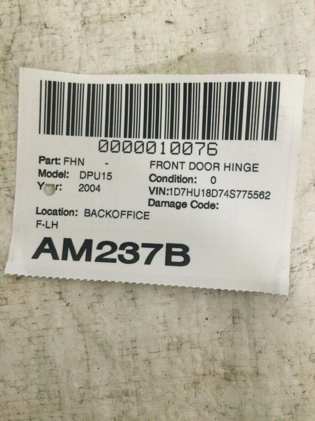 2004 Dodge Ram 1500 Front Left Door Hinge OEM