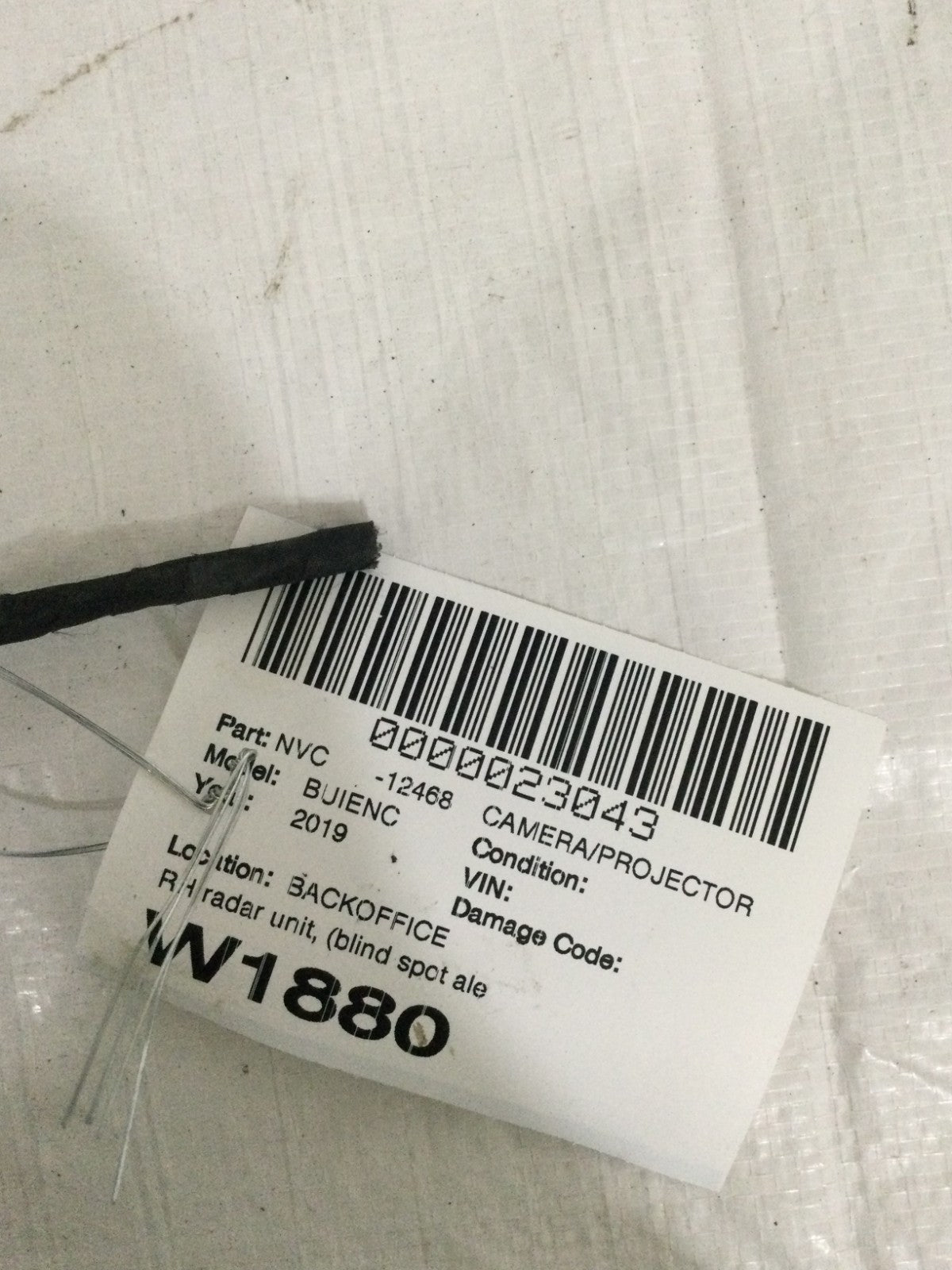 2019 Buick Encore Passenger Right Rear Blind Spot Module OEM 84467896