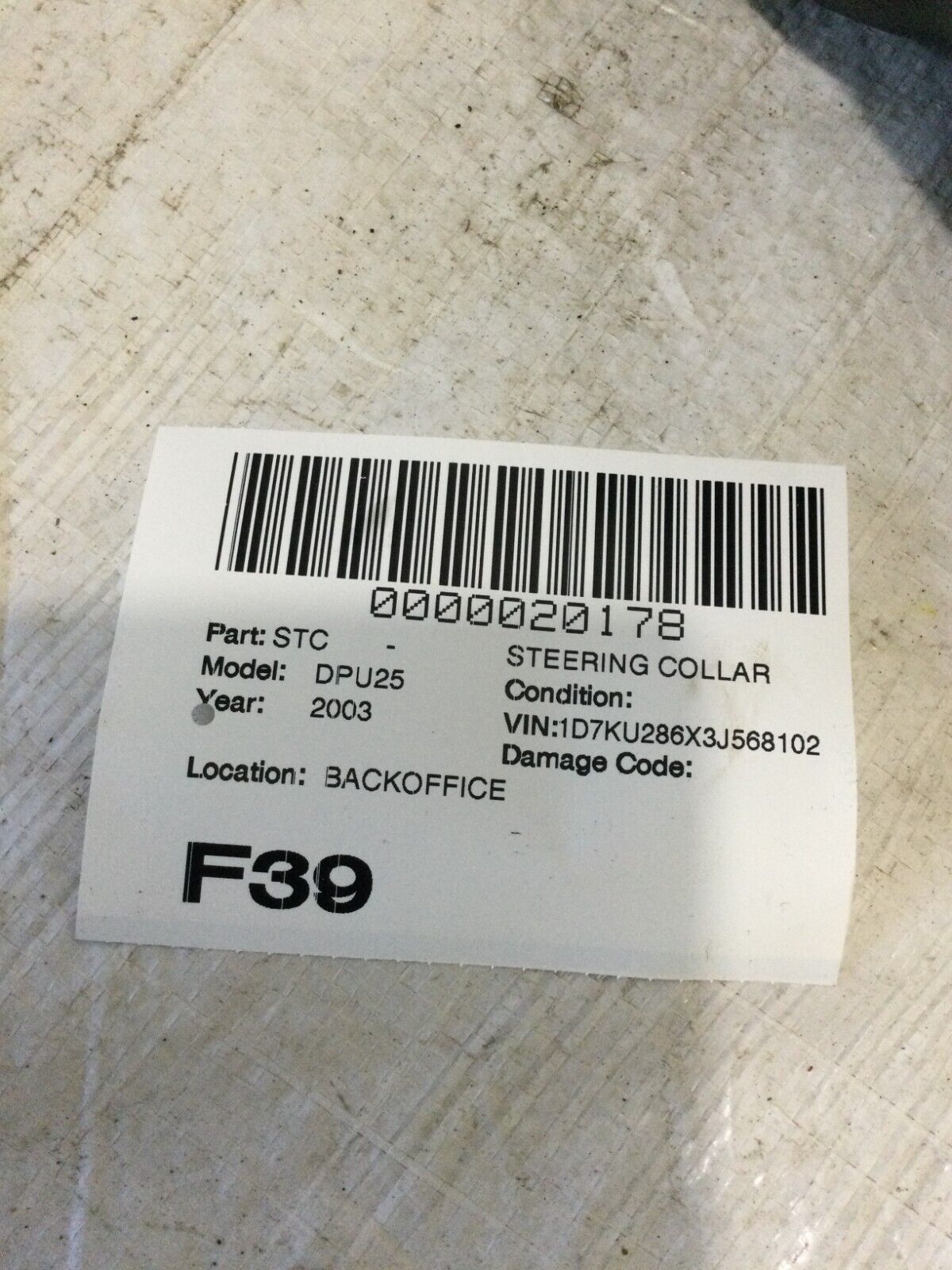 2003 Dodge Ram 2500 Steering Column Gauge Meter Mount OEM