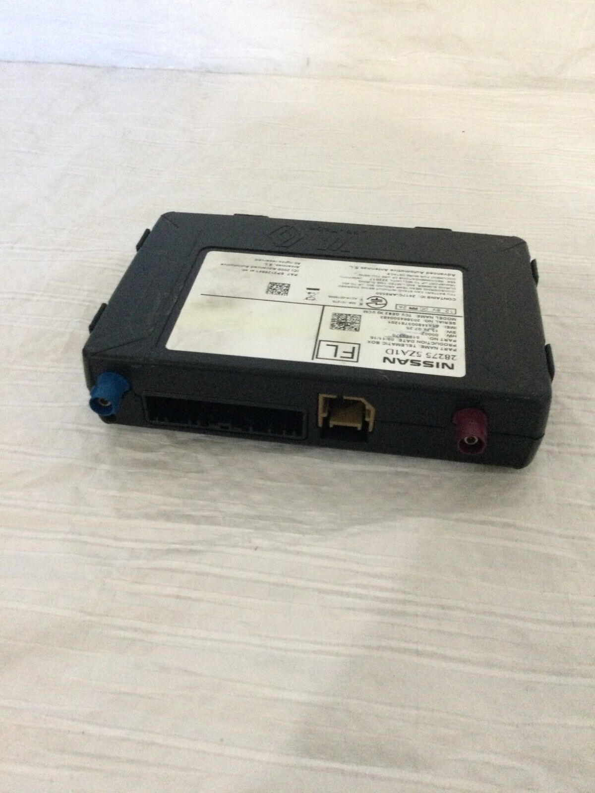 28275 5ZA1D 2017 Infiniti Q50 Telematic Contrl Module OEM