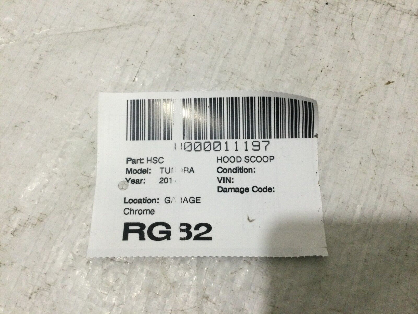 Toyota Tundra 2014-2021 Chrome Upper Grill Hood Bulge Air Intake Grille OEM