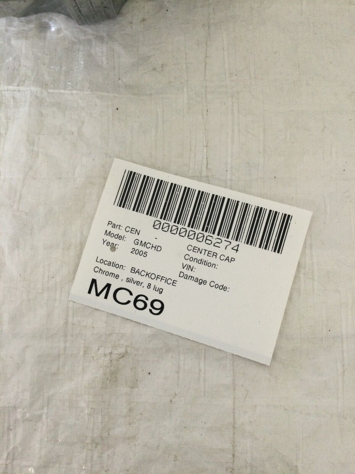 Wheel Center Hub Cap Cover 99-06 Silverado Sierra OEM 8 Lug Plastic