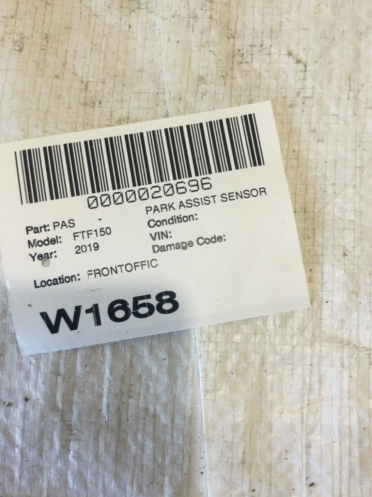 2019 Ford F-150 F150 Park Assist Sensor OEM