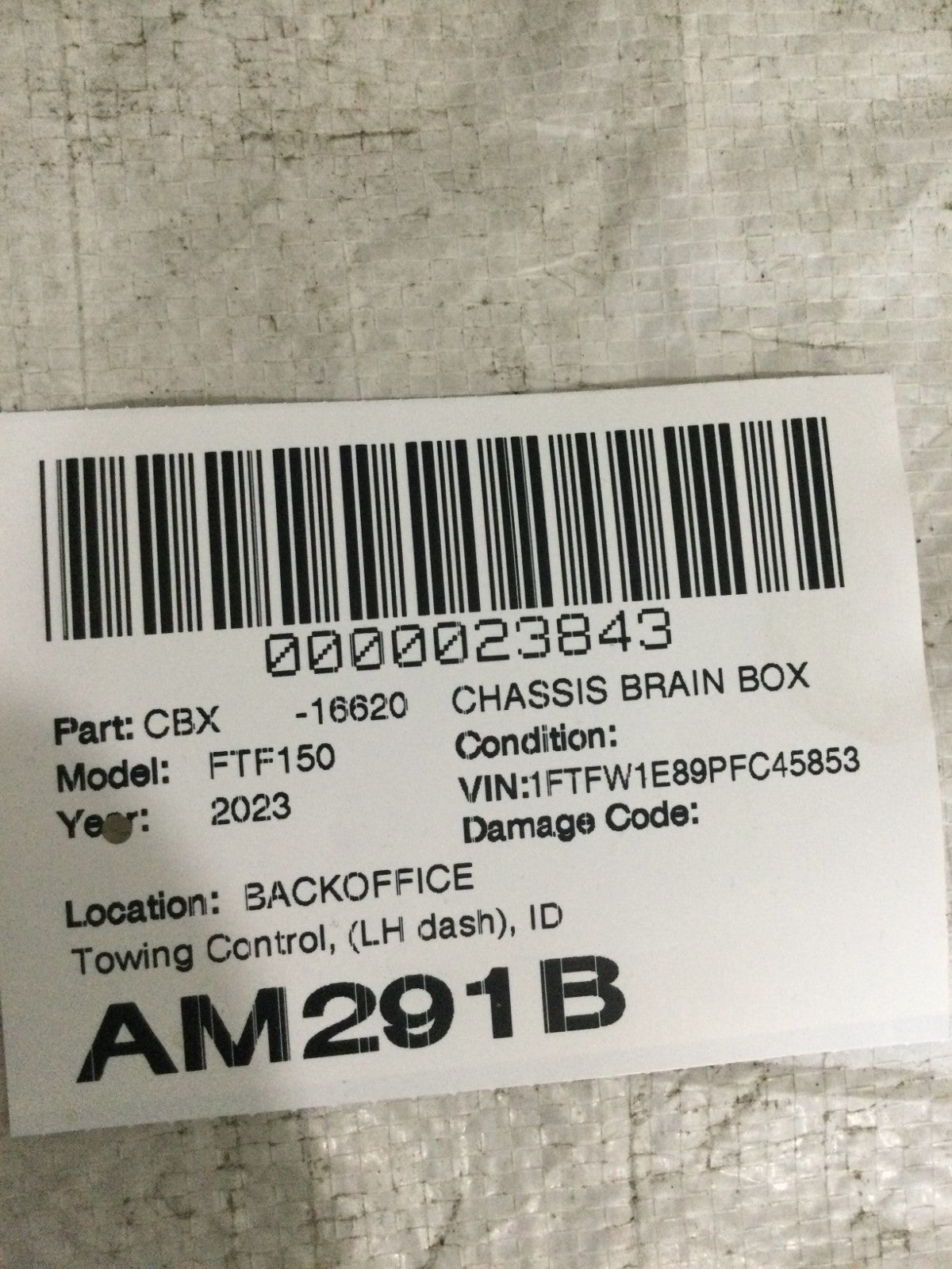 2023 Ford F150 F-150 Trailer Brake Controller Module OEM ML3T-19J295-CA