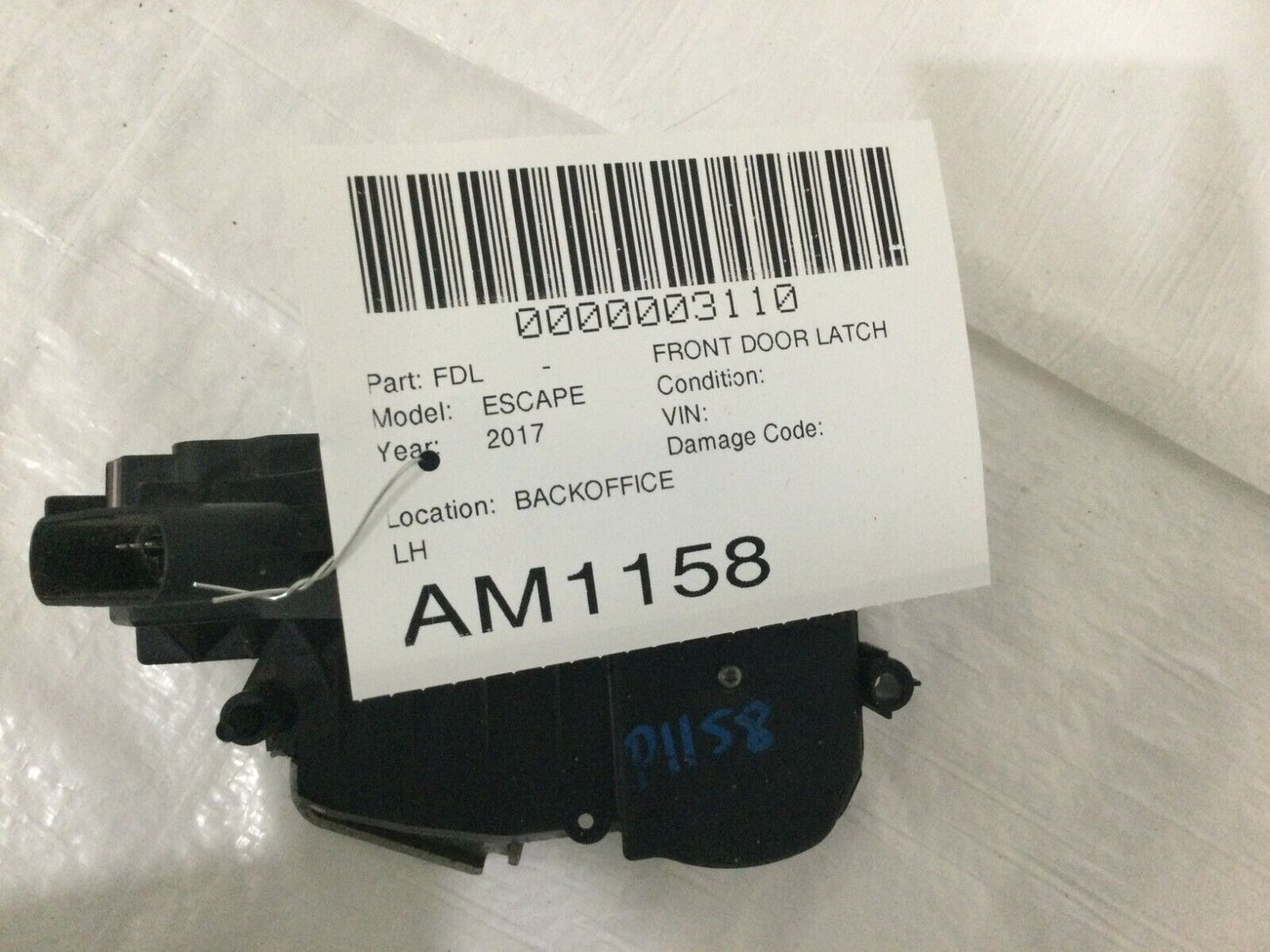 2017 Ford Escape Front Left LH Door Lock Latch Actuator OEM BF6AF21813AG