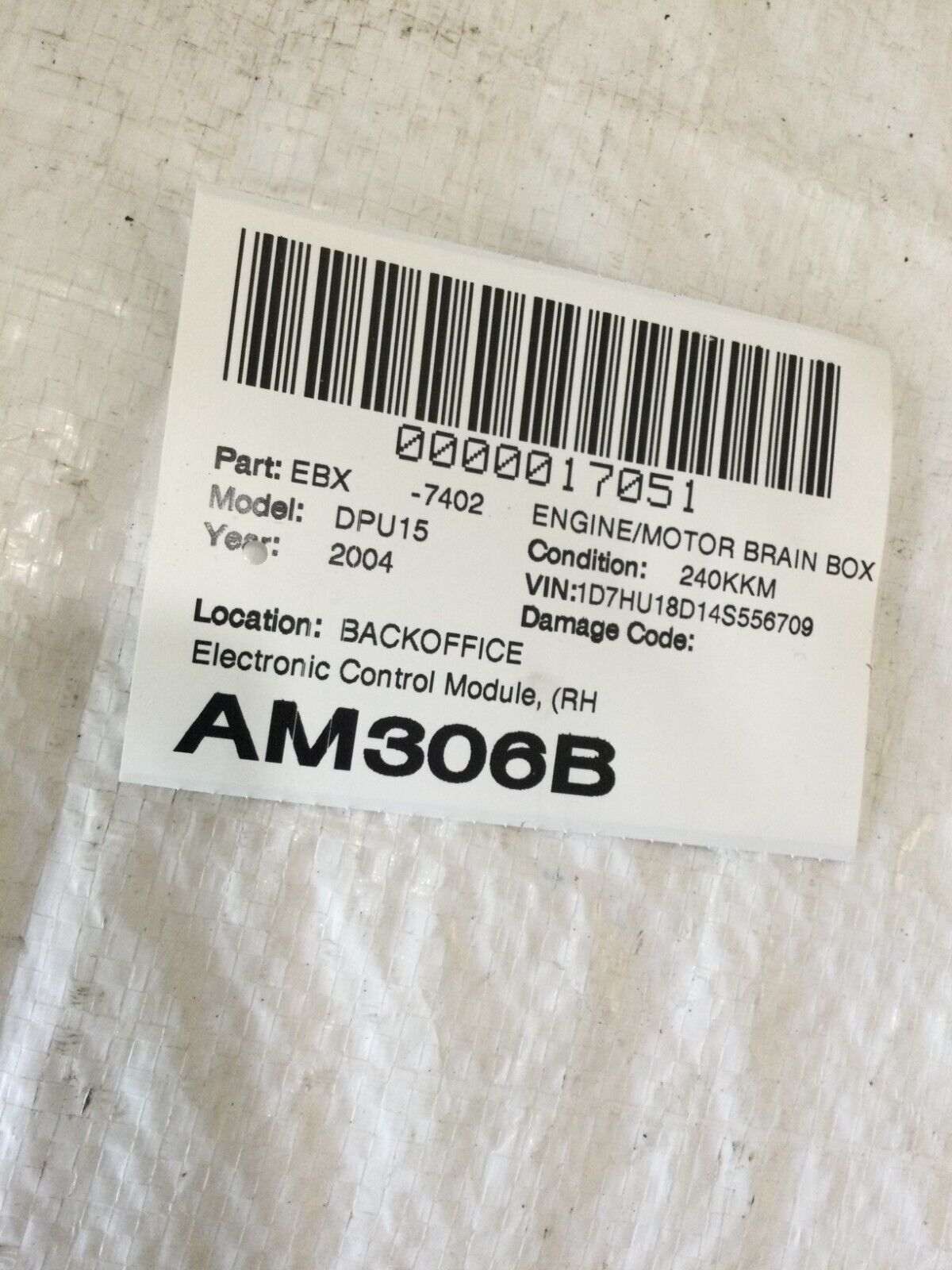 2004 Dodge Ram 1500 Engine Control Module Computer ECM ECU P56029161AC OEM