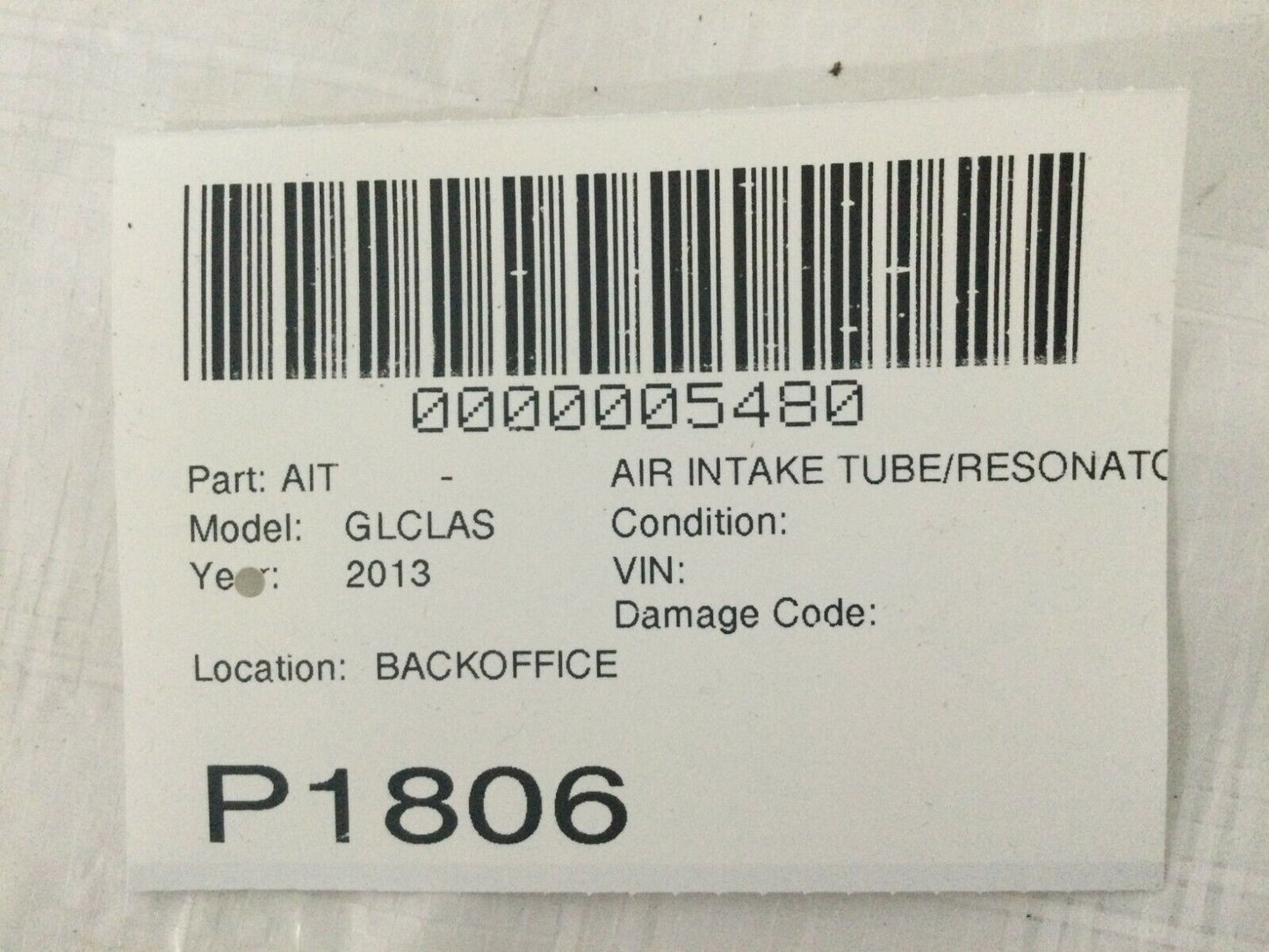 Mercedes W211 E320 ML350 R350 Bluetec Diesel Air Mass Flow MAF Sensor Duct OEM
