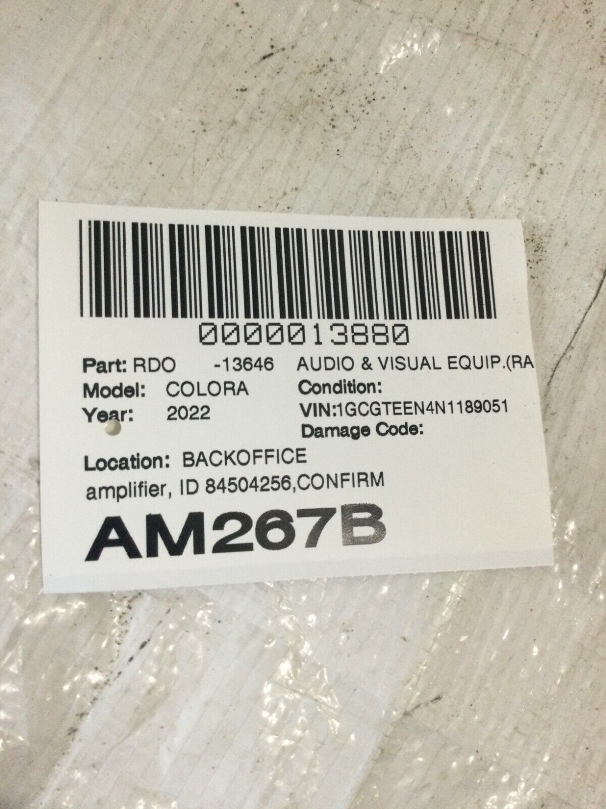 2022 Chevrolet Colorado Audio Equipment Radio Receiver 85530081 OEM