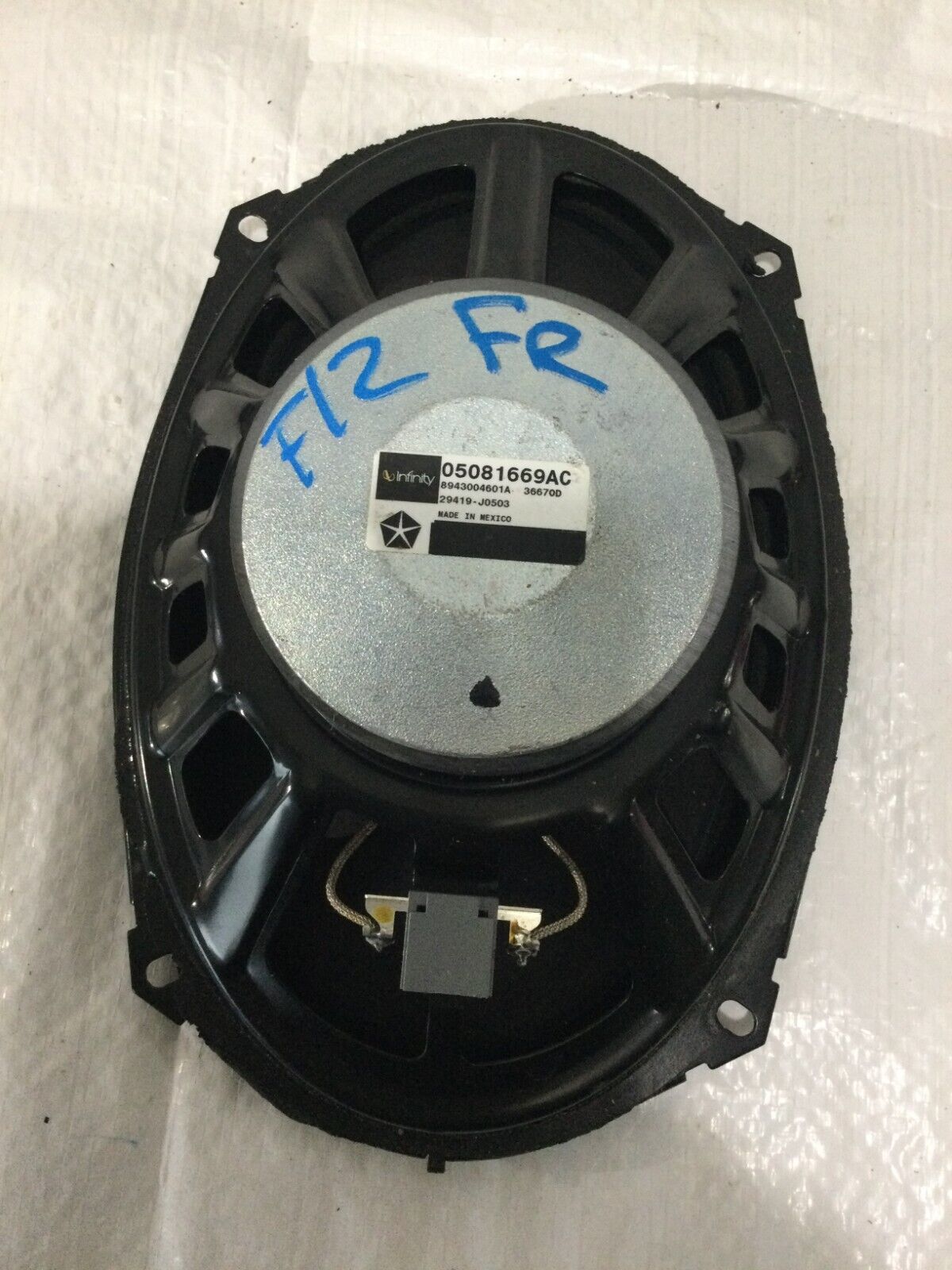 2020 Dodge Grand Caravan Front Right Door Speaker 05081669AC OEM