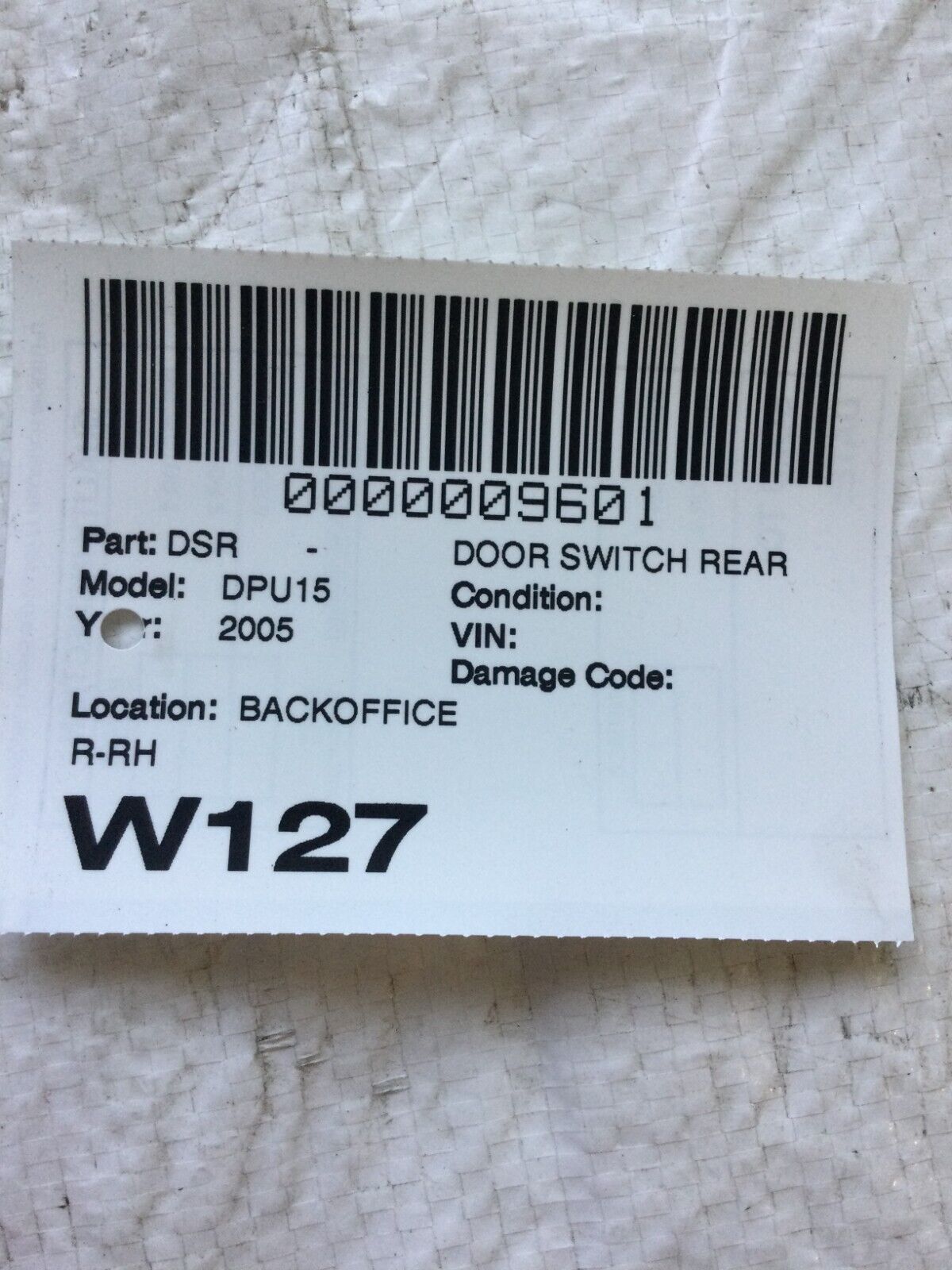 Rear Window Switch with Bezel 2003-2005 Ram 1500 2500 3500, LH or RH, 56007695AC