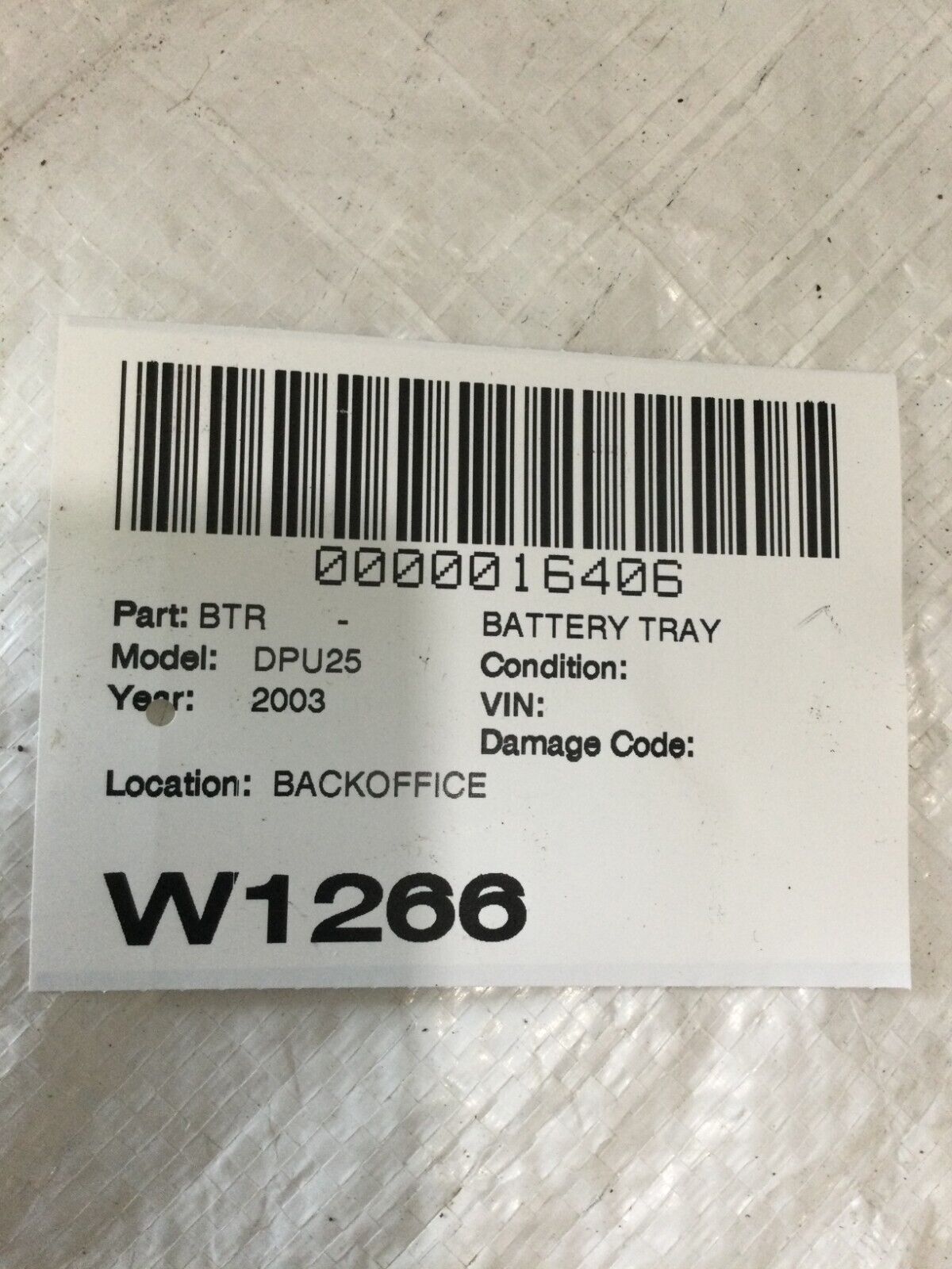 2002-2005 Dodge Ram 1500 2500 3500 Battery Tray Holder OEM 55275831AA