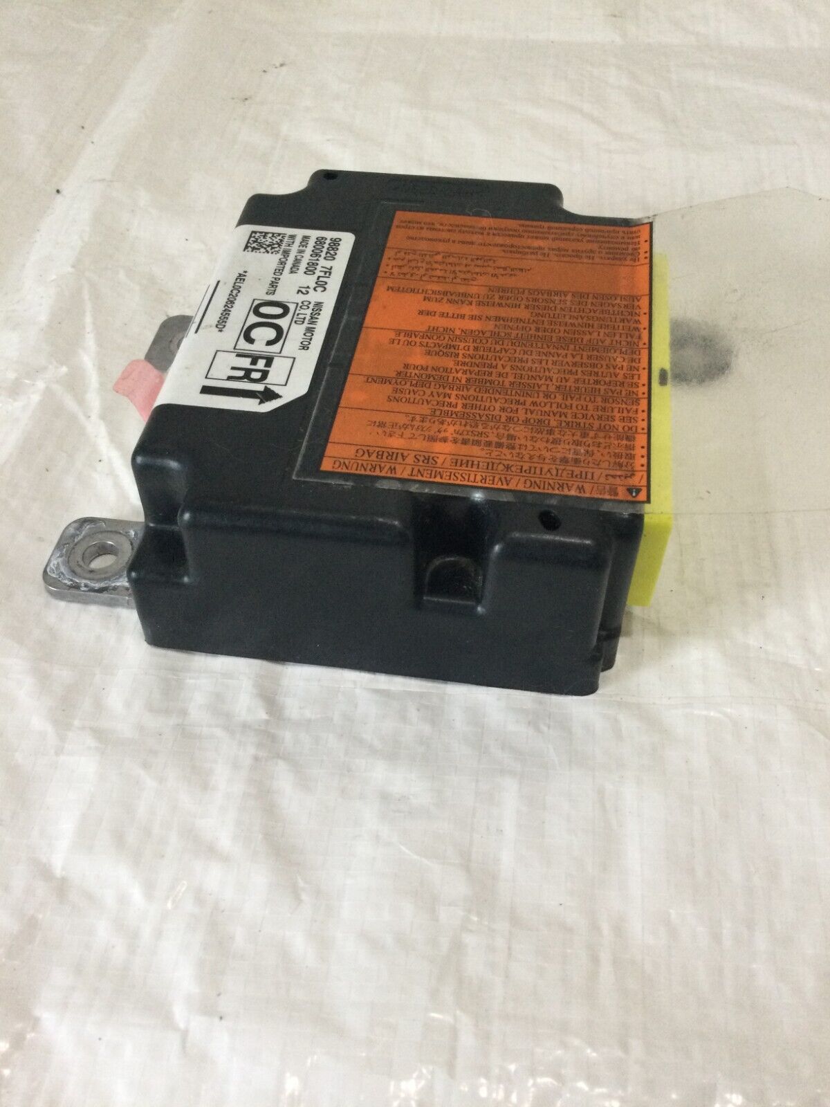 2020 Nissan Rogue SRS Control Module 98820 7FL0C OEM