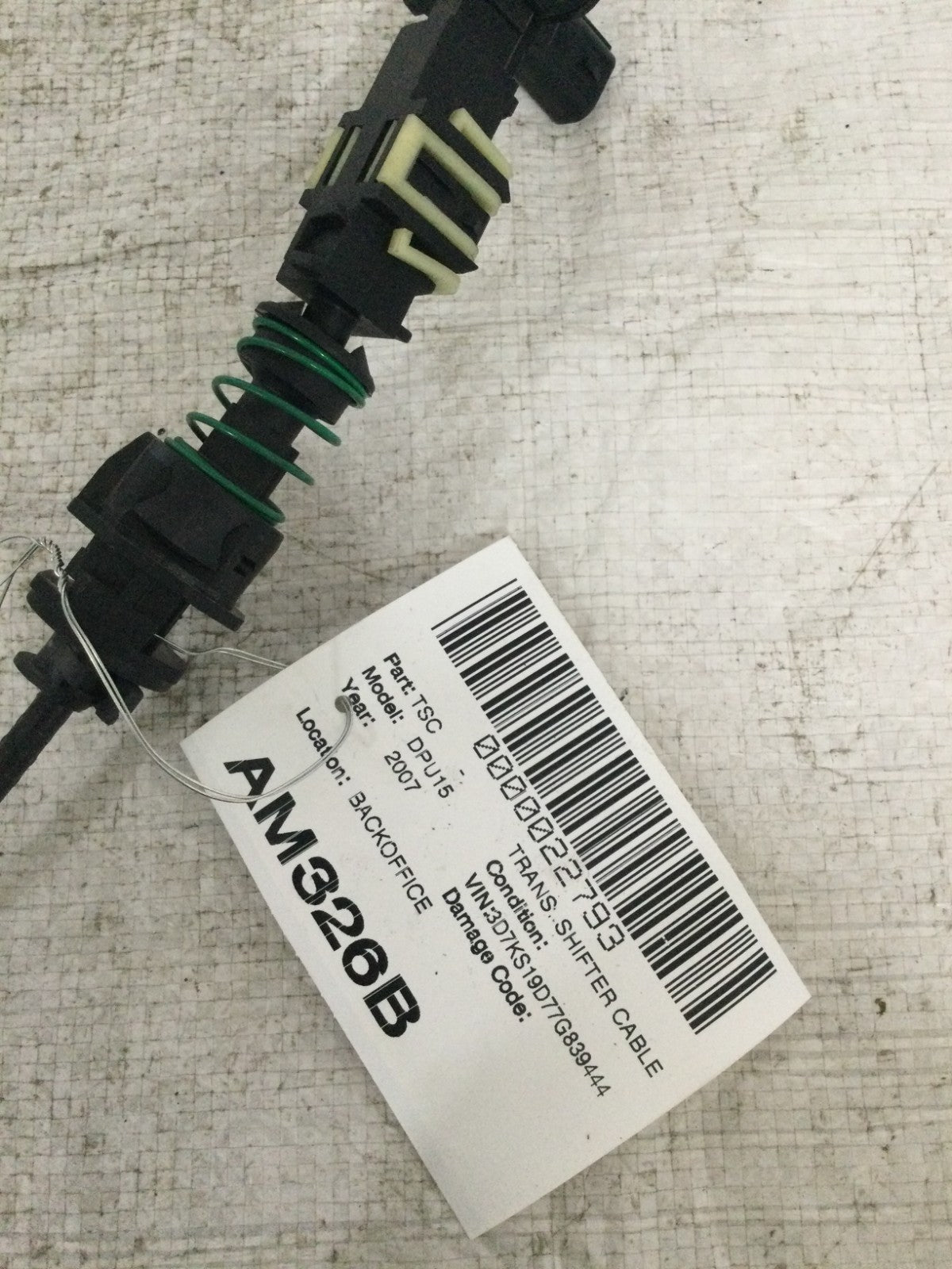 2007 Dodge Ram 1500 Transmission Gear Shift Control Cable OEM