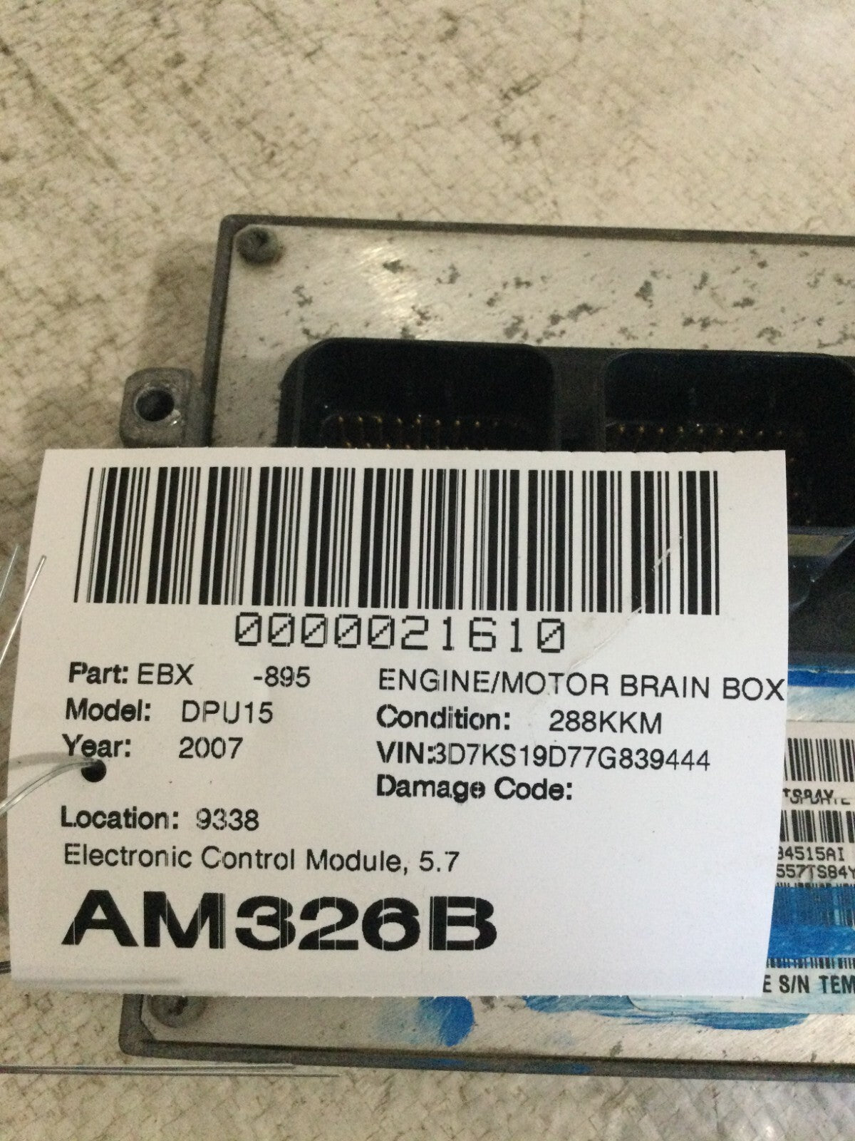 2007 Dodge Ram 1500 ECM Engine Control Module 05094515AI OEM