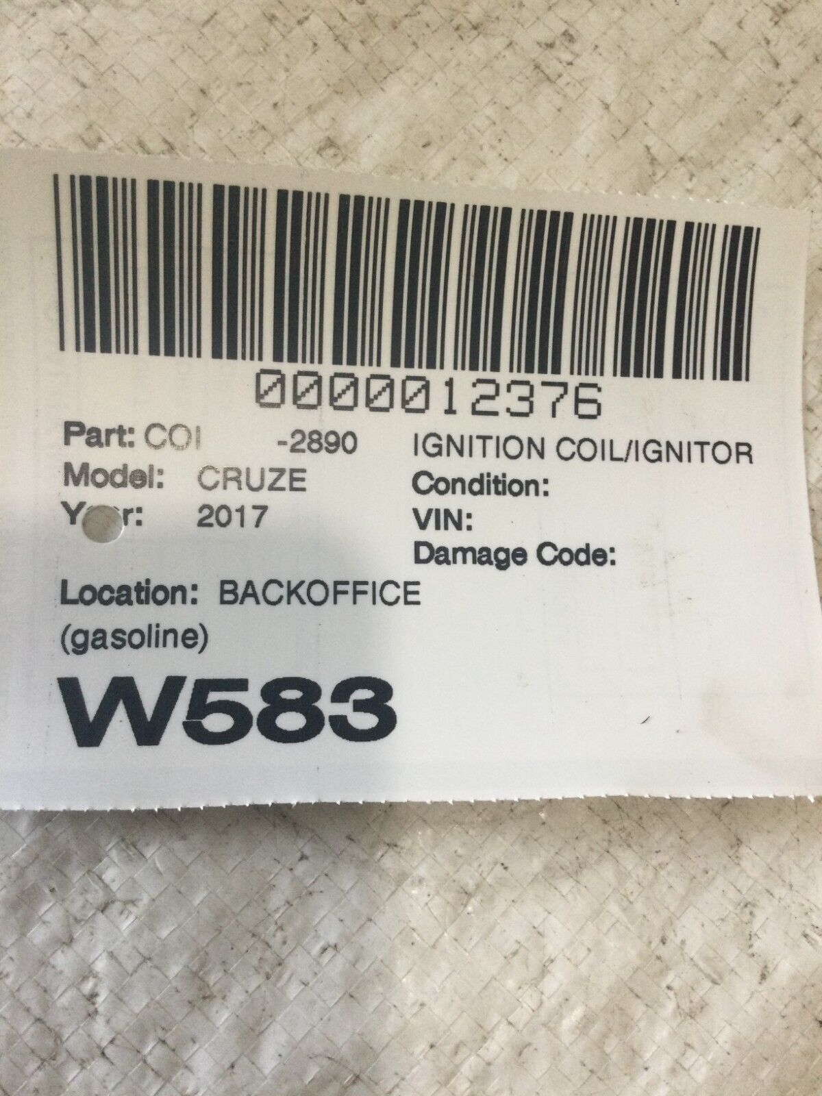2017 Chevrolet Cruze Ignition Coil OEM Set of 4