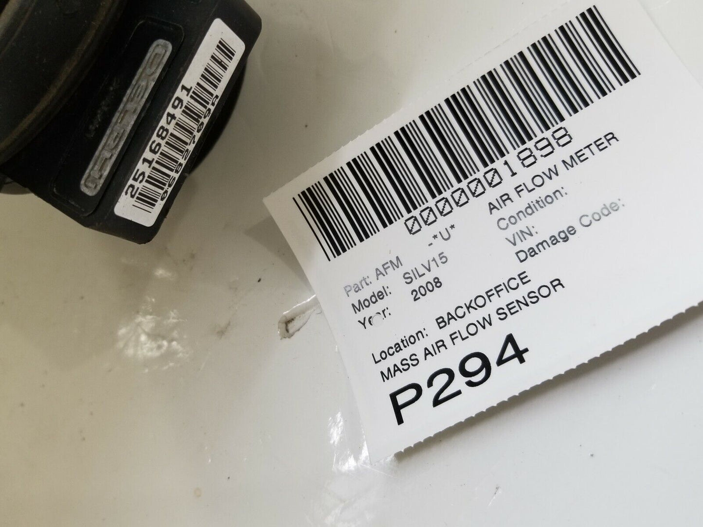 Chevrolet Silverado 1500 Mass Air Flow Sensor 25168491 OEM