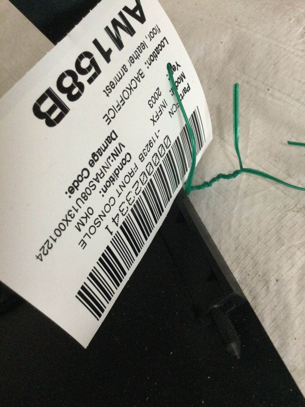 2003 Infiniti FX35 Front Floor Console OEM