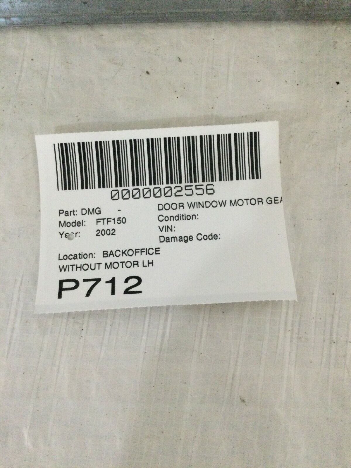 2002 Ford F-150 F150 Front Left  Window Door Regulator OEM LH