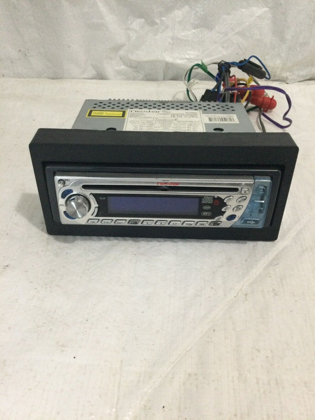 NEXTAR NC-990C CAR STEREO SYSTEM RECEIVER MP3 PLAYER WITH SD/MMC USB SLOT