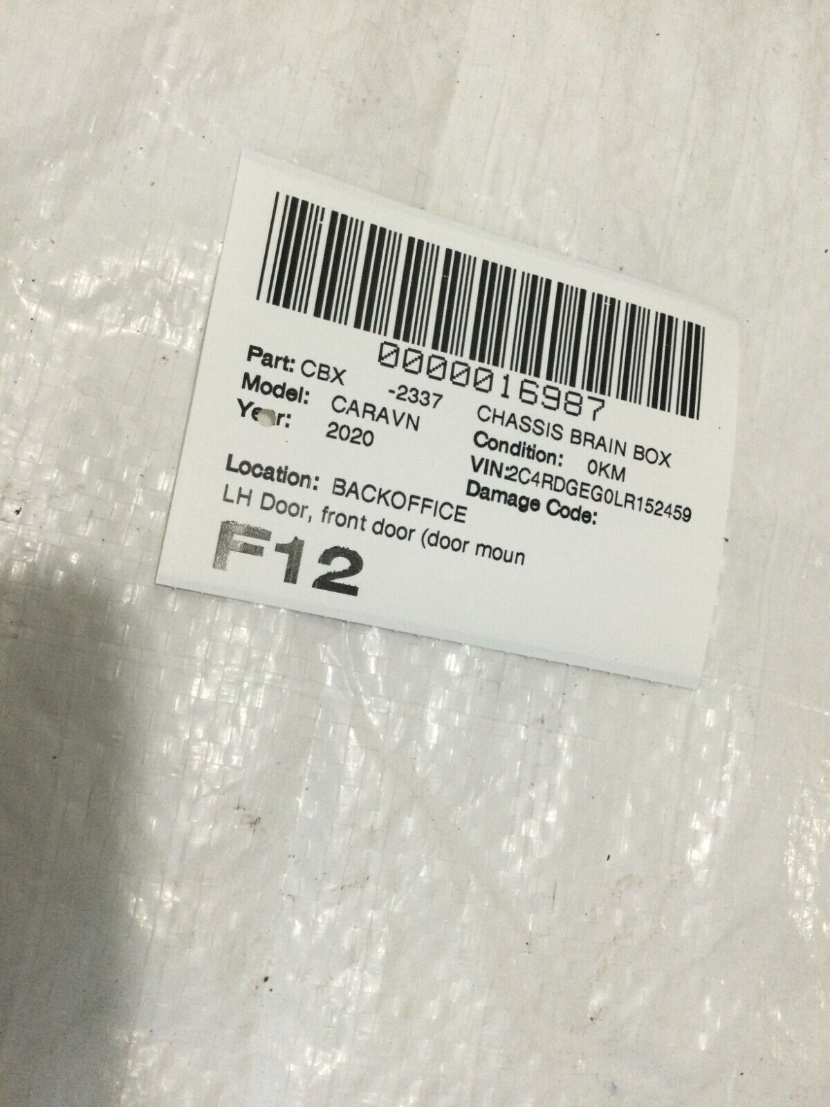 2020 Dodge Grand Caravan Front Left Door Control Module 05026861AE OEM