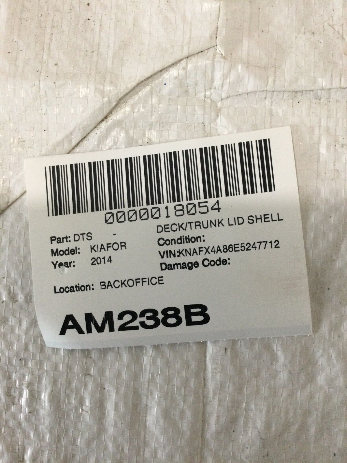 Trunk Lock Latch Forte 2014 2016 Kia 4Dr Sedan Rear Back Deck Lid Power Actuator