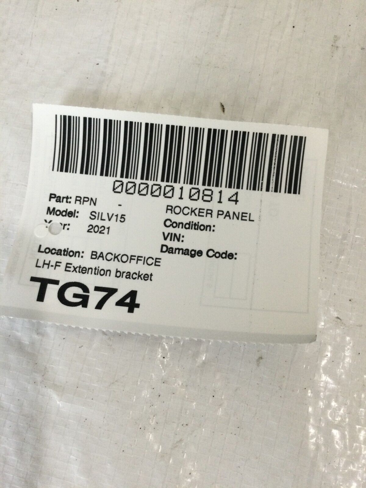 2019-2021 Chevrolet Silverado 1500 Left Front Motor Extention Bracket 85134046