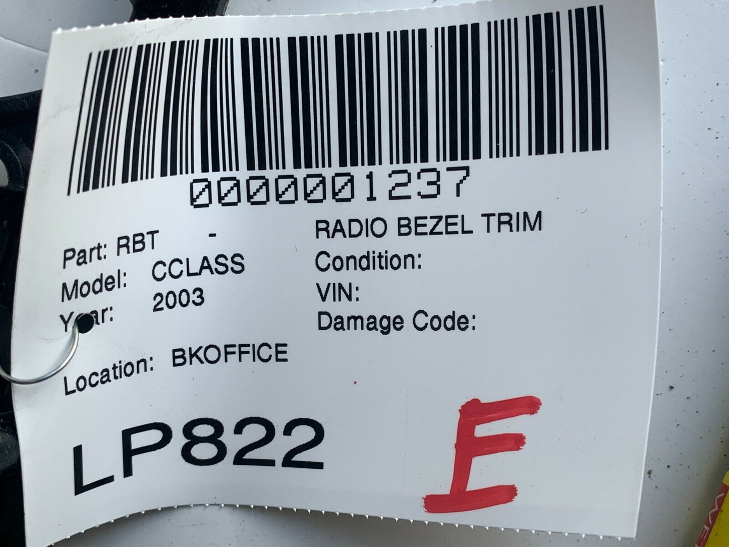 2001-2004 Mercedes-Benz A203 C240 C230 Radio Bezel Trim OEM