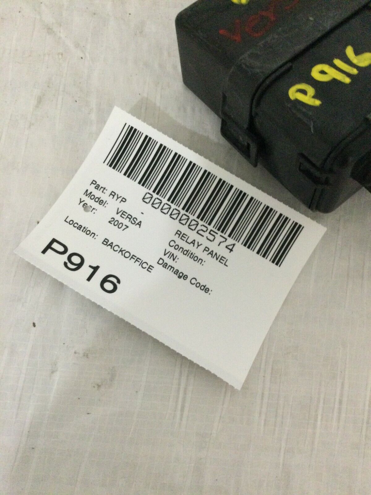 2007 Nissan Versa Relay Unit OEM