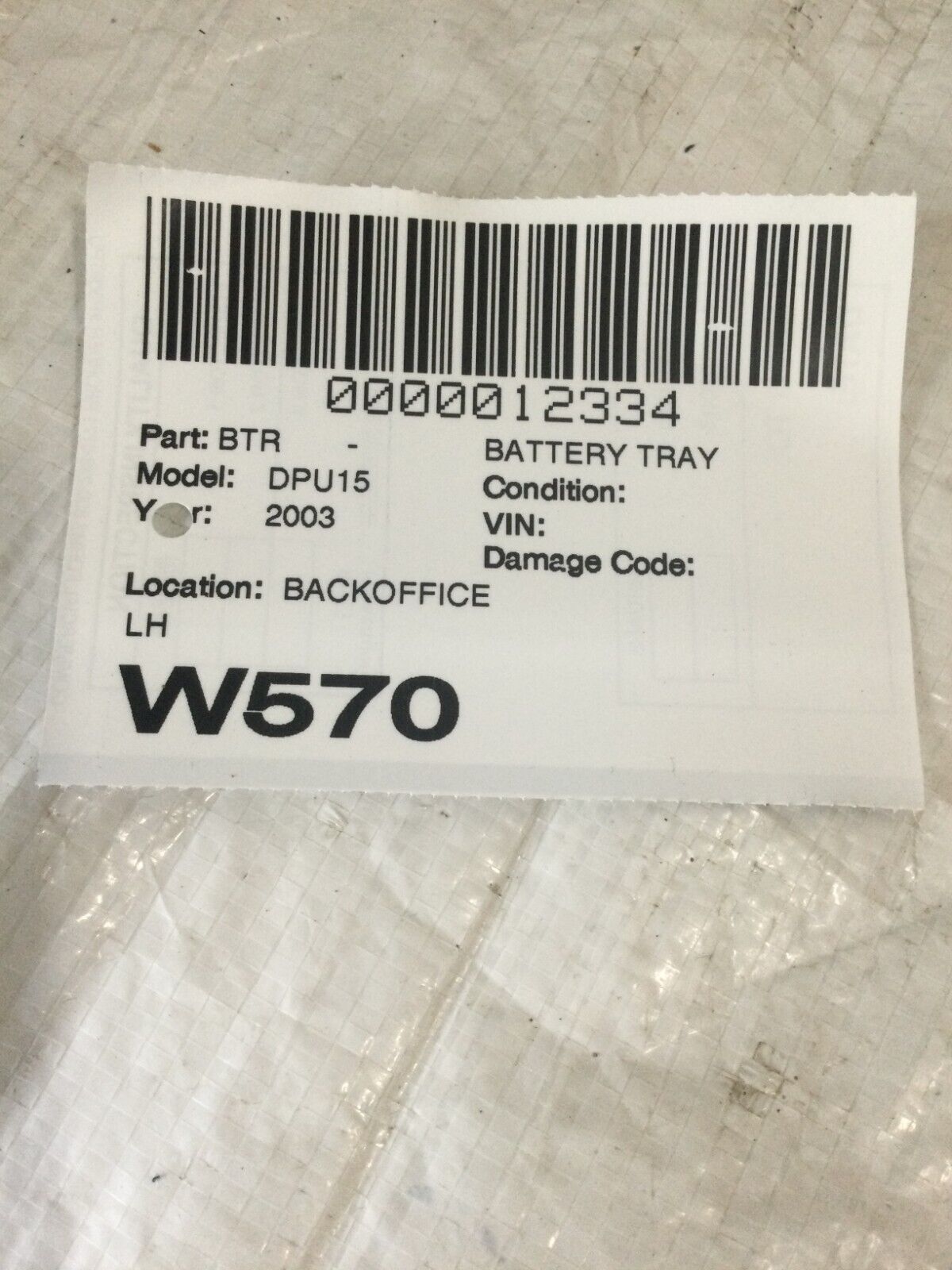 2002-2005 Dodge Ram 1500 2500 3500 Battery Tray Holder OEM 55275831AA