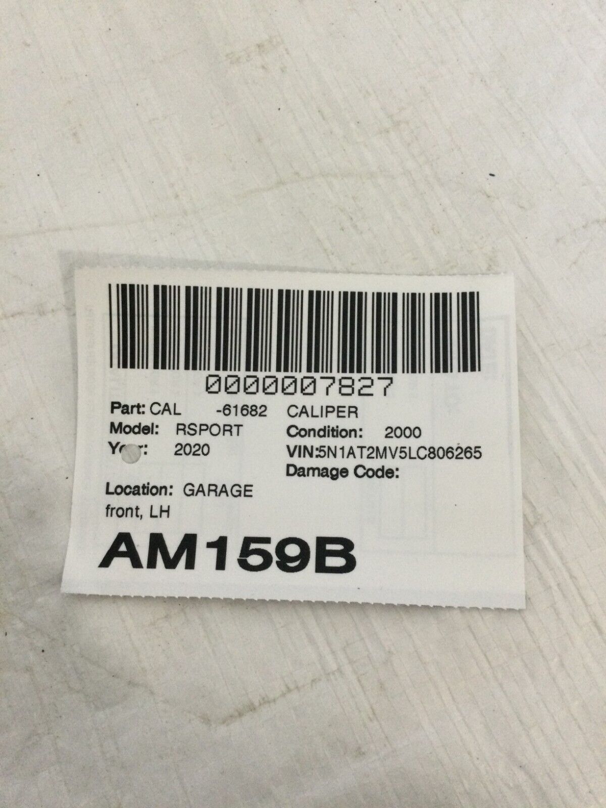 2020 Nissan Rogue Front Left Driver Brake Caliper OEM LH