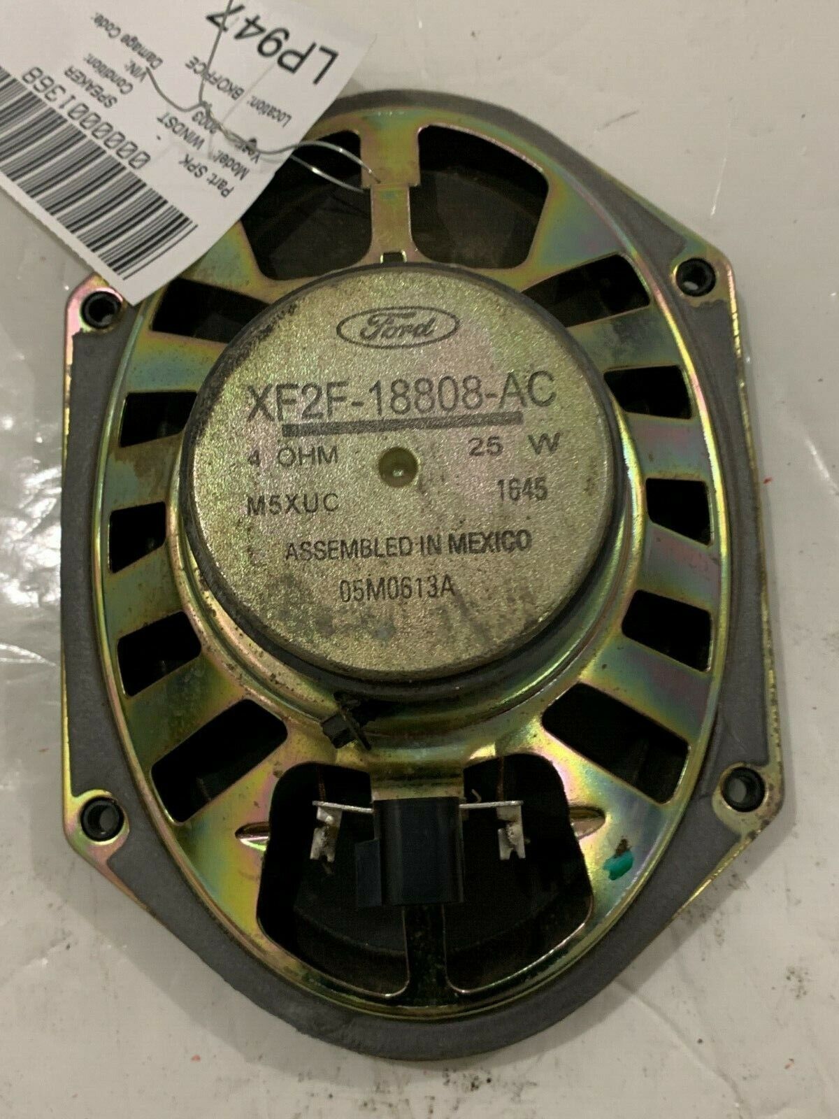 1997-2003 Ford Windstar F-250 Left Driver Front Door Speaker XF2F-18808-AC OEM