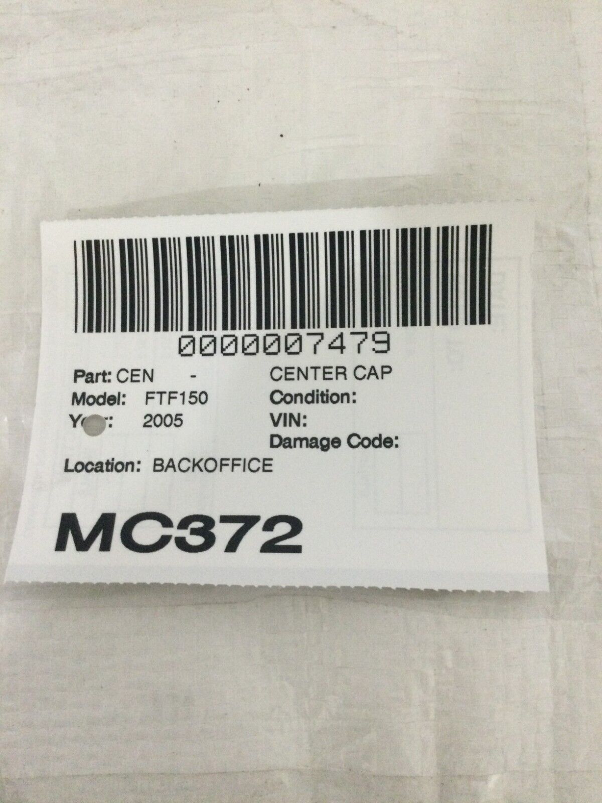 Ford Chrome Wheel Center Cap Hub Cap F81A-1A096-CA 8.375" OEM 8 Lug Ford F150