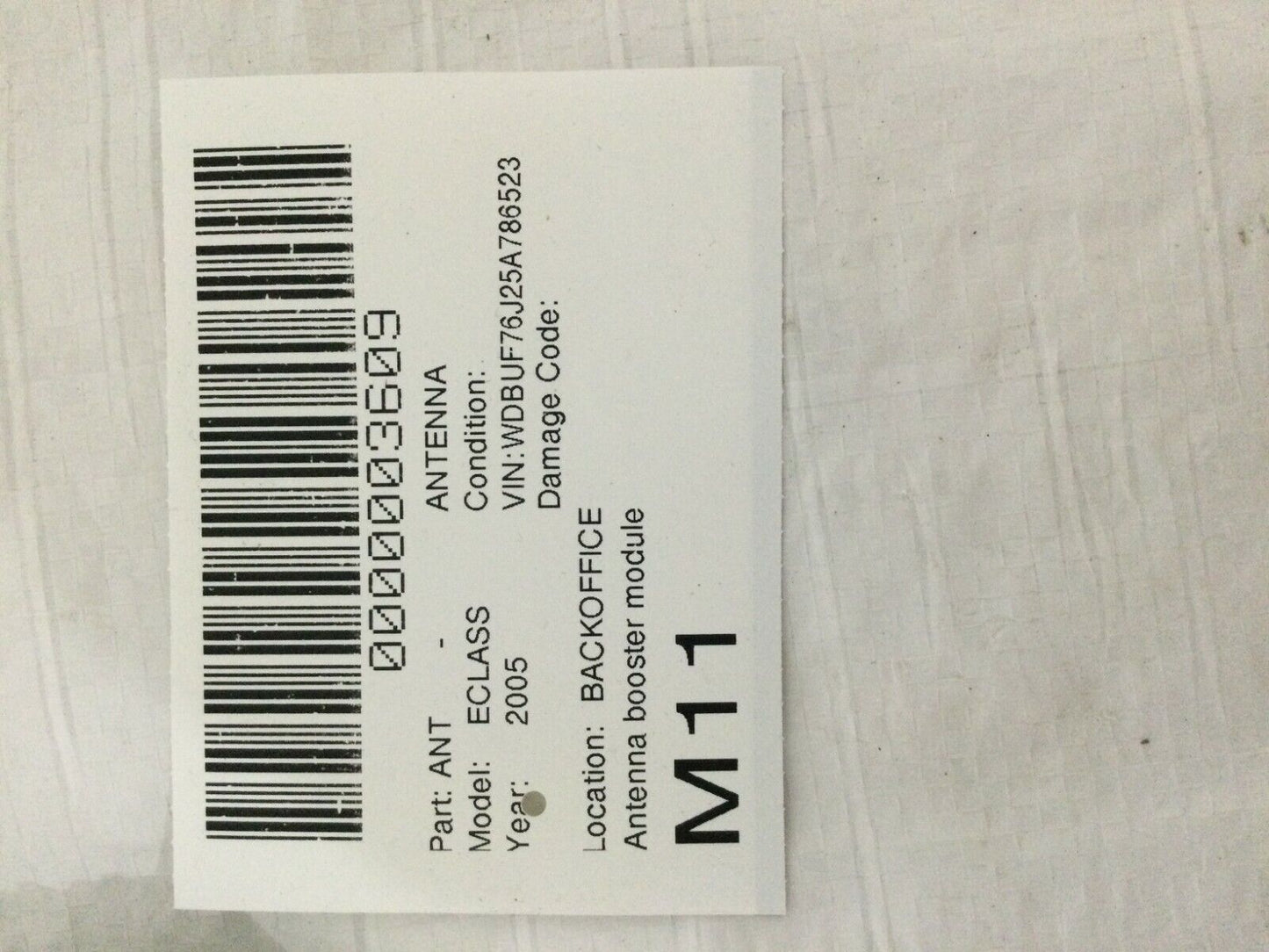 2003-2006 Mercedes Benz W211 E55AMG Antenna Booster Phone Amplifier Module OEM
