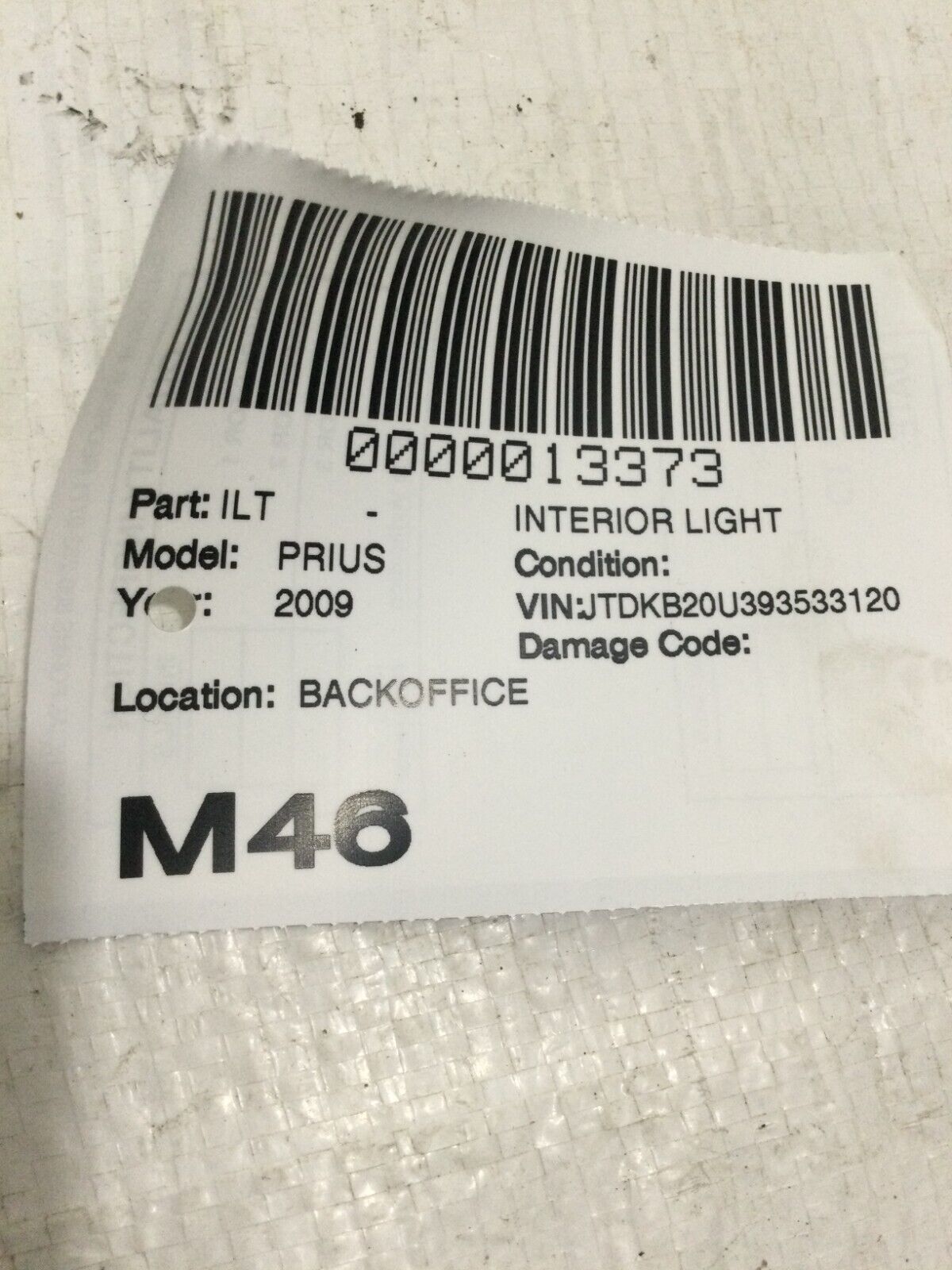 2004-2009 Toyota Prius Hybrid Interior Roof Dome Map Light Lamp OEM