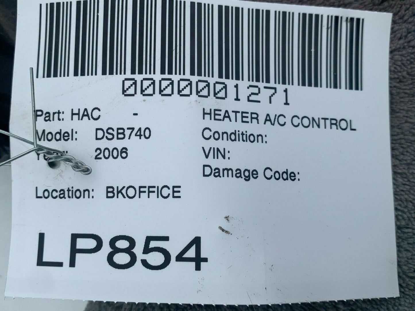 2006-2008 BMW 750I Ac Heater Climate Control Unit 6970458 OEM