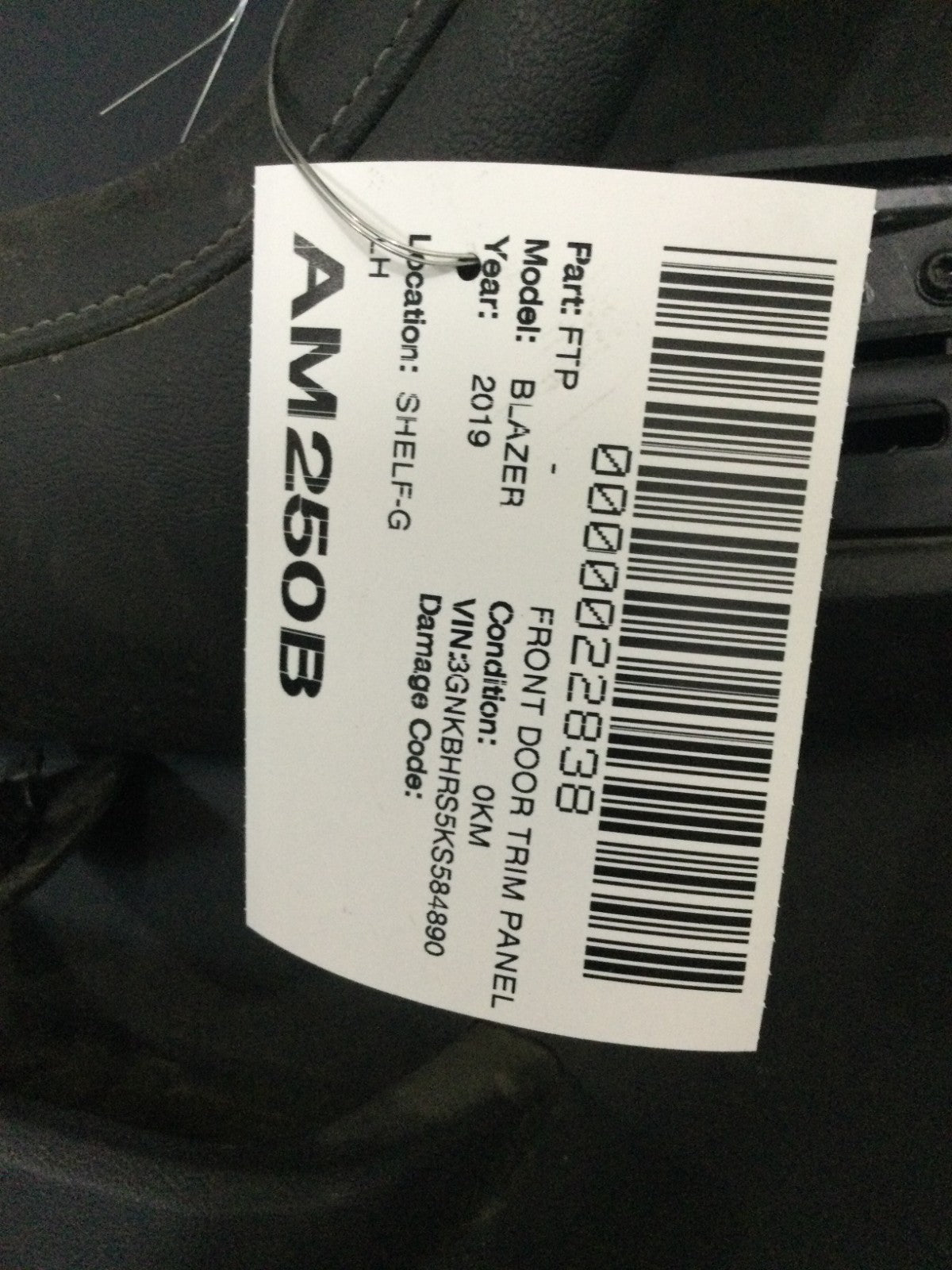 2019 Chevrolet Blazer Front Left Door Trim Panel OEM 84610833