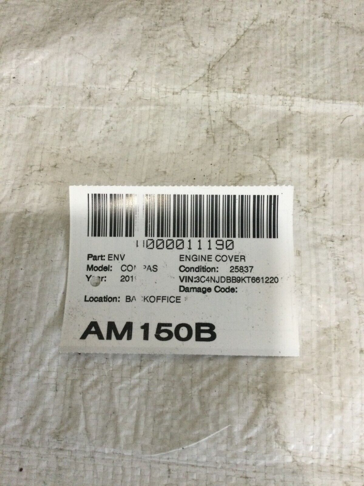 2018-2019-2020 Jeep Compass Engine Cover 55267253 OEM