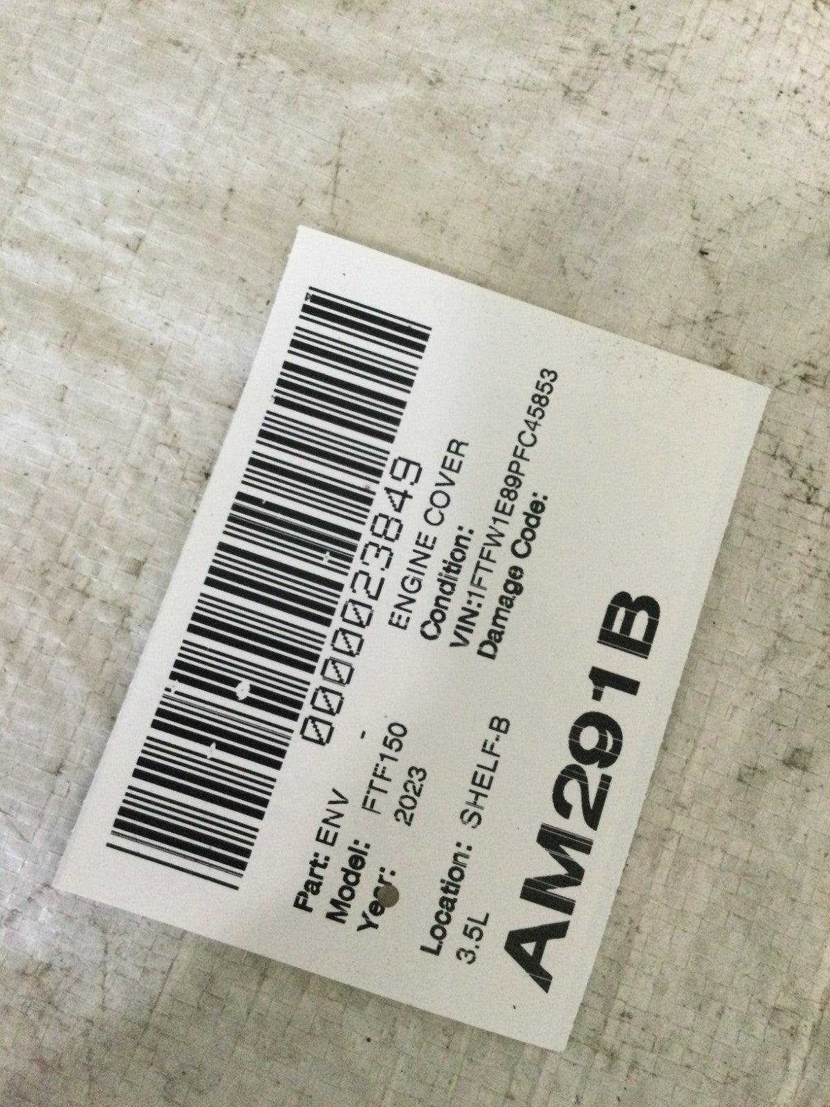 2023 Ford F150 F-150 3.5L Engine Cover OEM ML3E-6A949-AG