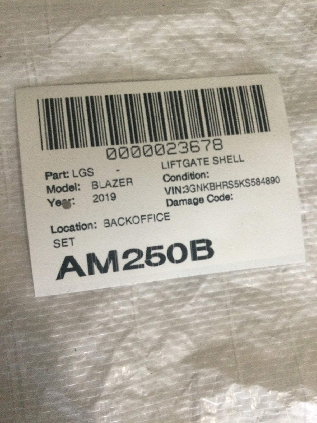 2019 Chevrolet Blazer Trunk Power Shocks Left and Right 84398351 OEM