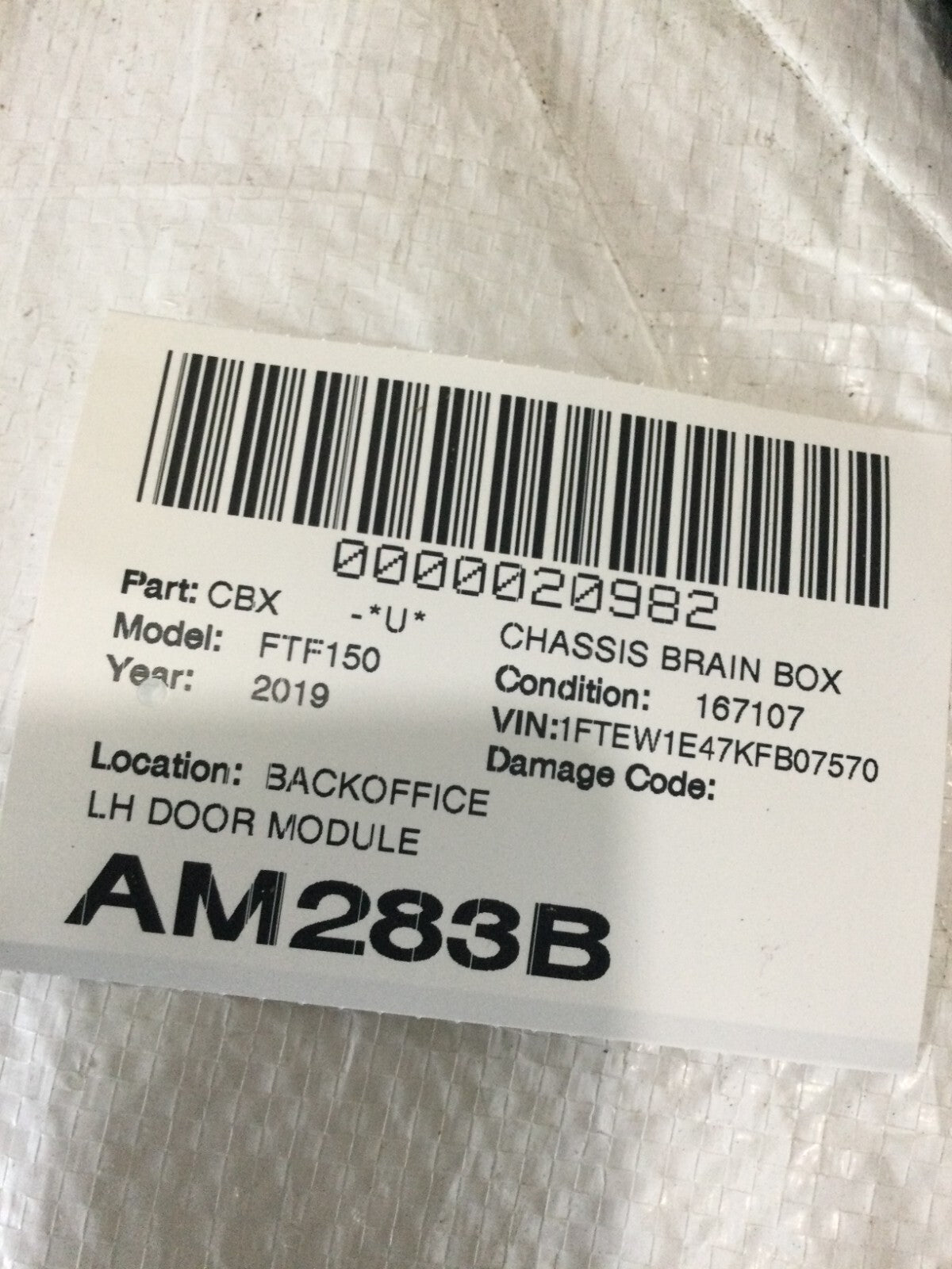 2019-2020 Ford F-150 F150 Front Left Door Control Module OEM