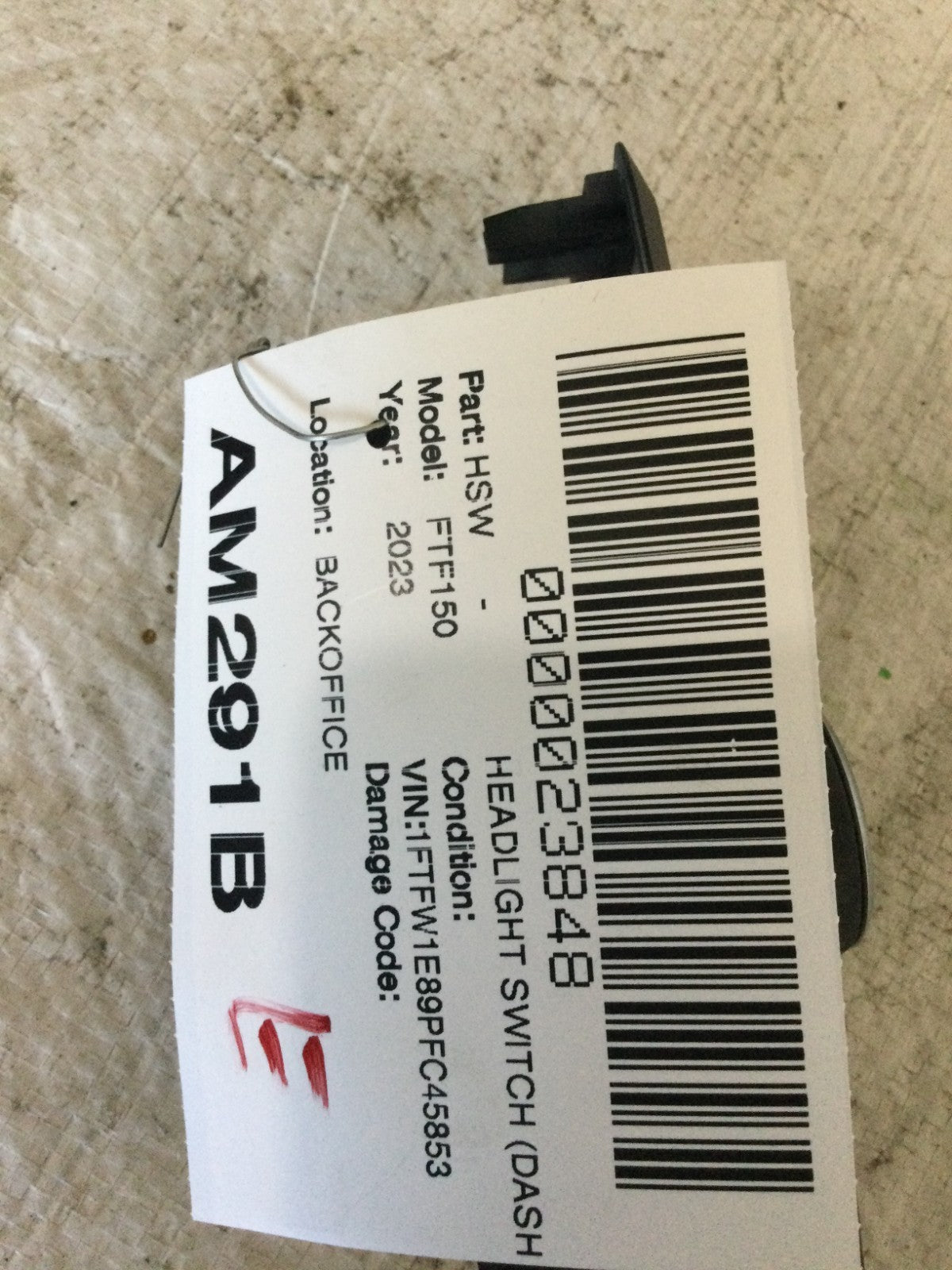 2023 Ford F150 F-150 Headlight Lamp Control Switch OEM ML3T-13D061-BDW