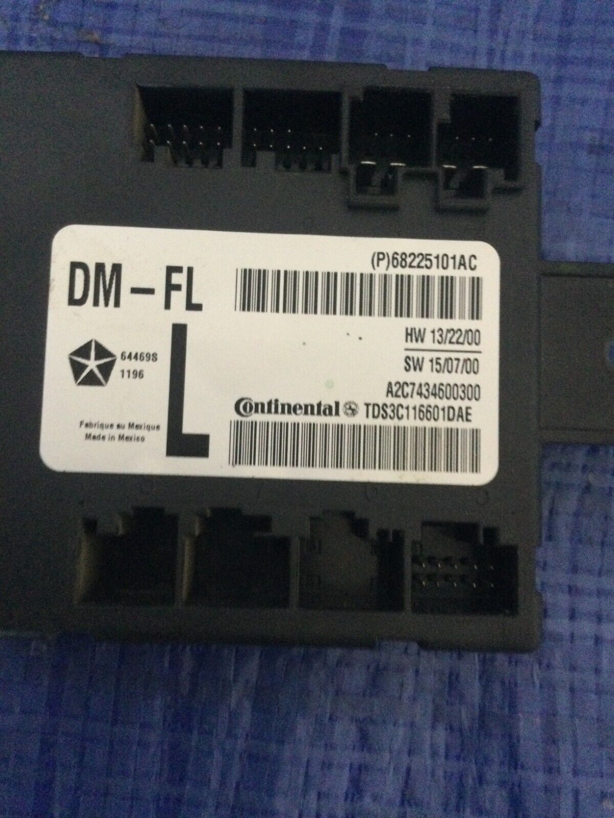 68225101AC 2018 Ram 3500 Front Left Door Module OEM LH