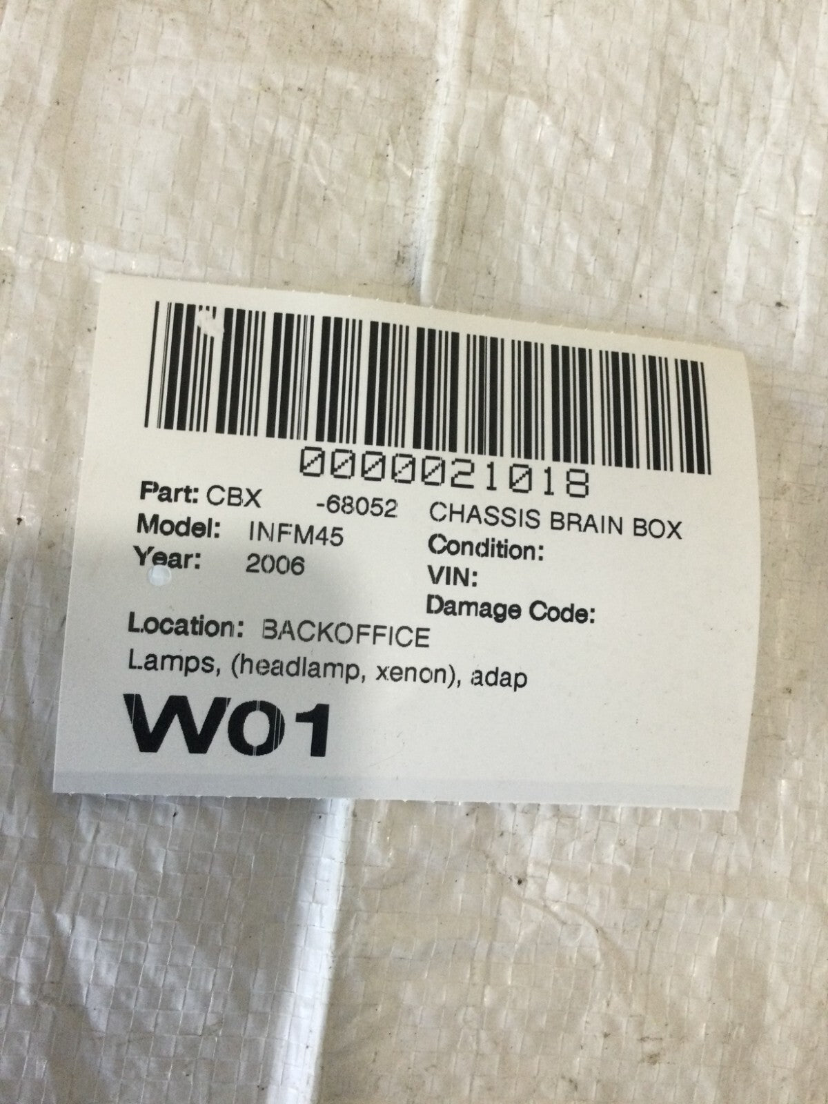 Adaptive Headlight Control Module 253C0-EH000 2006 Infiniti M45