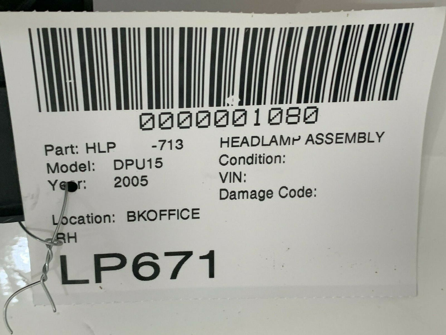 2002-2005 Dodge Ram 1500 2500 3500 Halo Projector LED Headlight Right Passenger