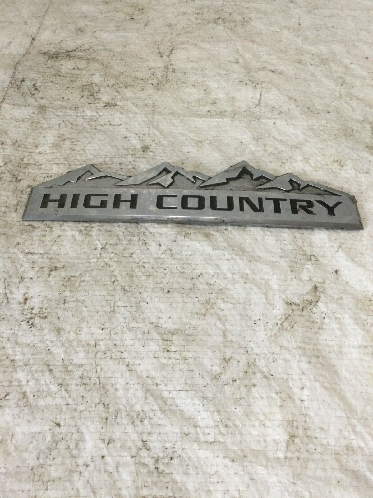 14-19 Chevy Silverado High Country Emblem Chrome Badge Logo Symbol Genuine OEM