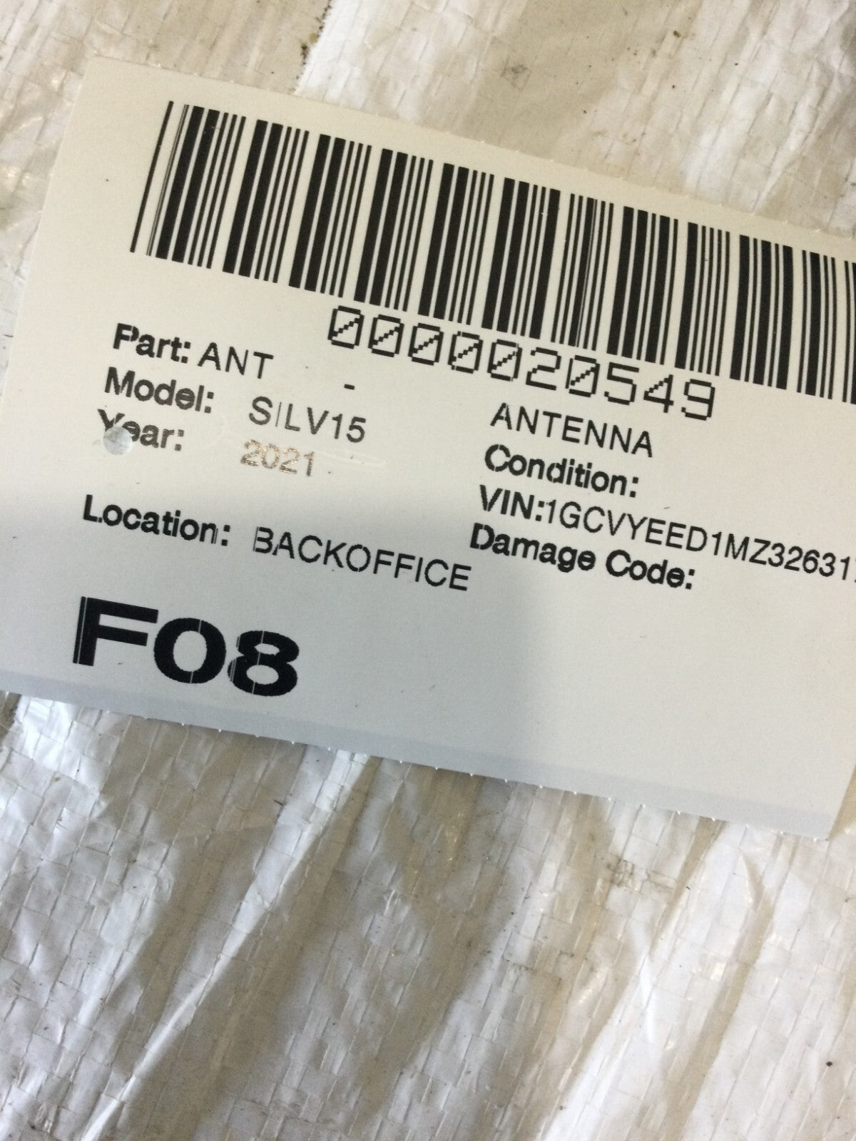 2021 Chevrolet Silverado 1500 Keyless Entry Receiver Module OEM