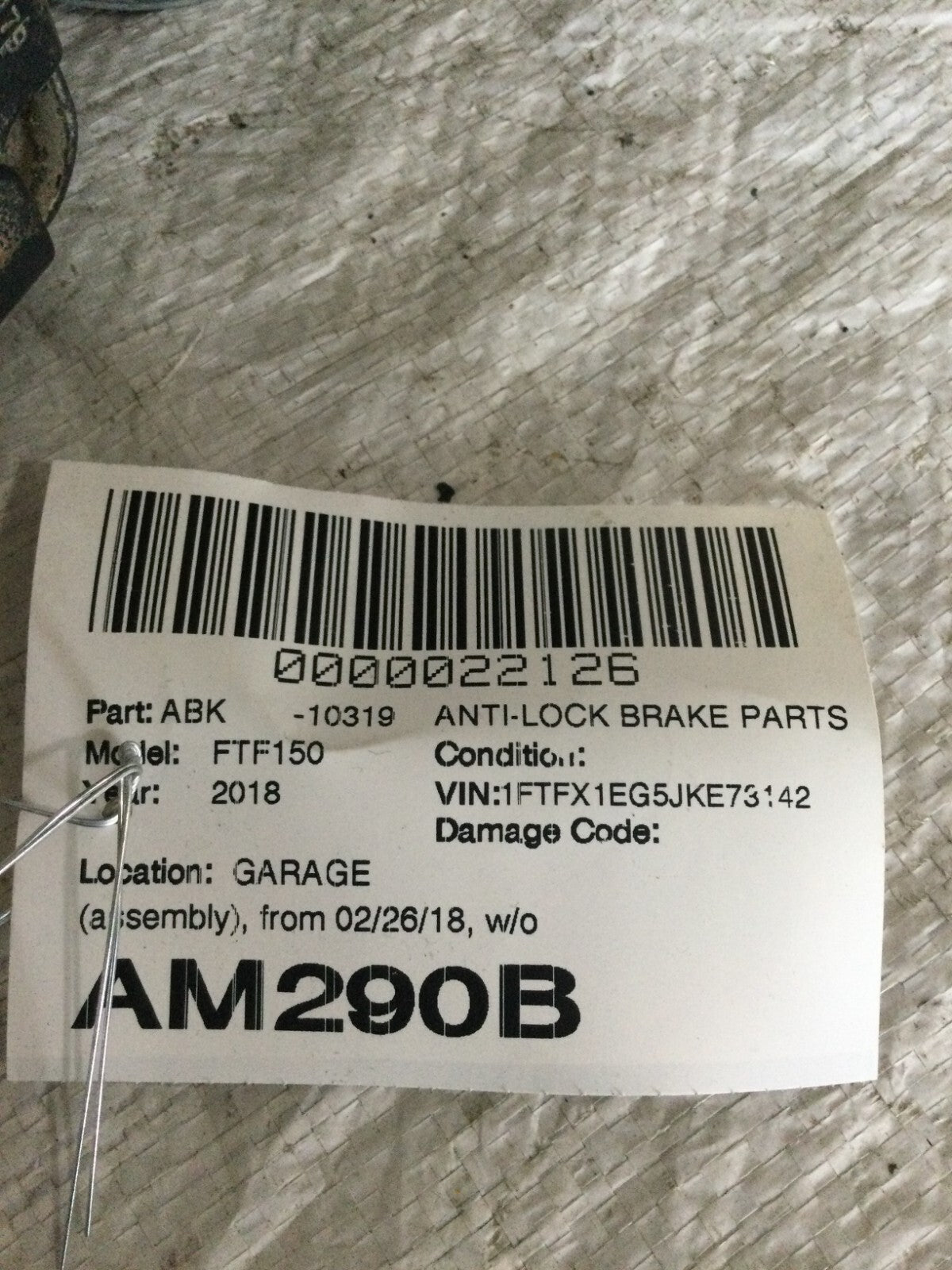2018 Ford F-150 ABS Pump Assembly JL34-2B373-AK OEM