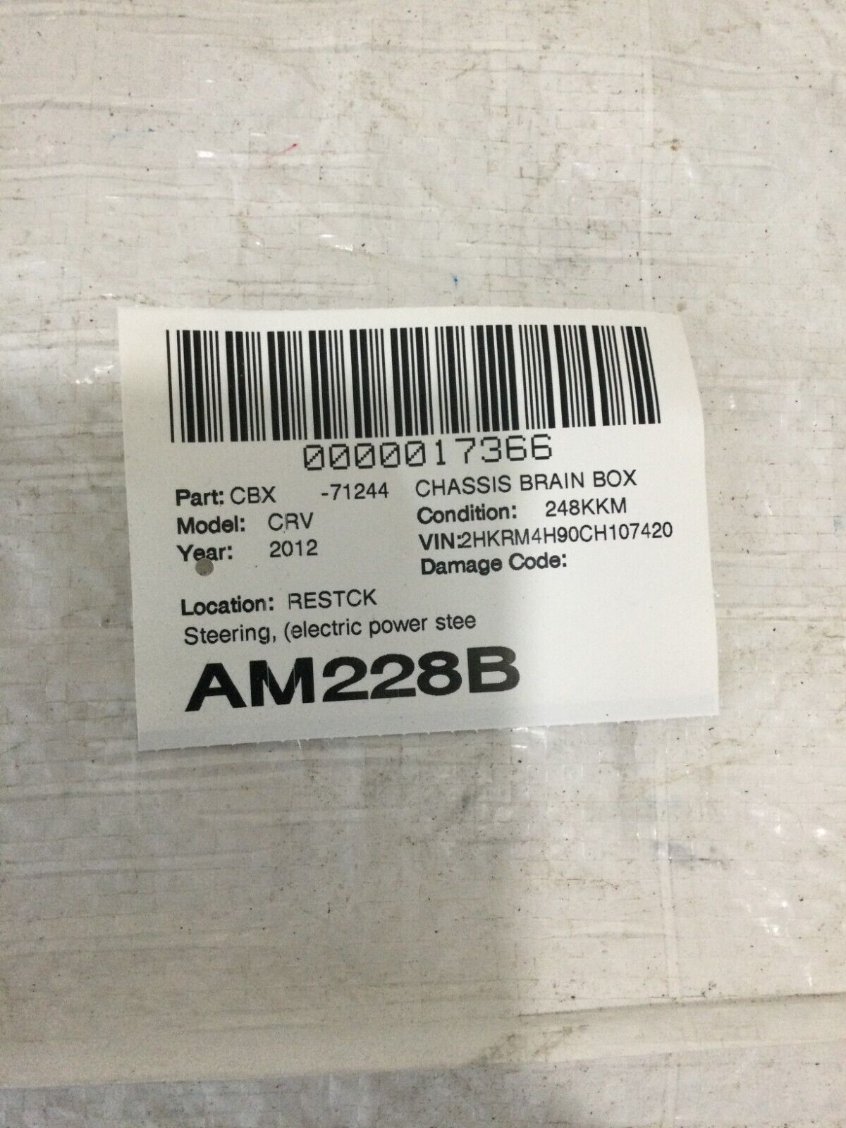 39980-T0G-A0 Honda CRV CR-V 2012-2014 Power Steering Control Module OEM